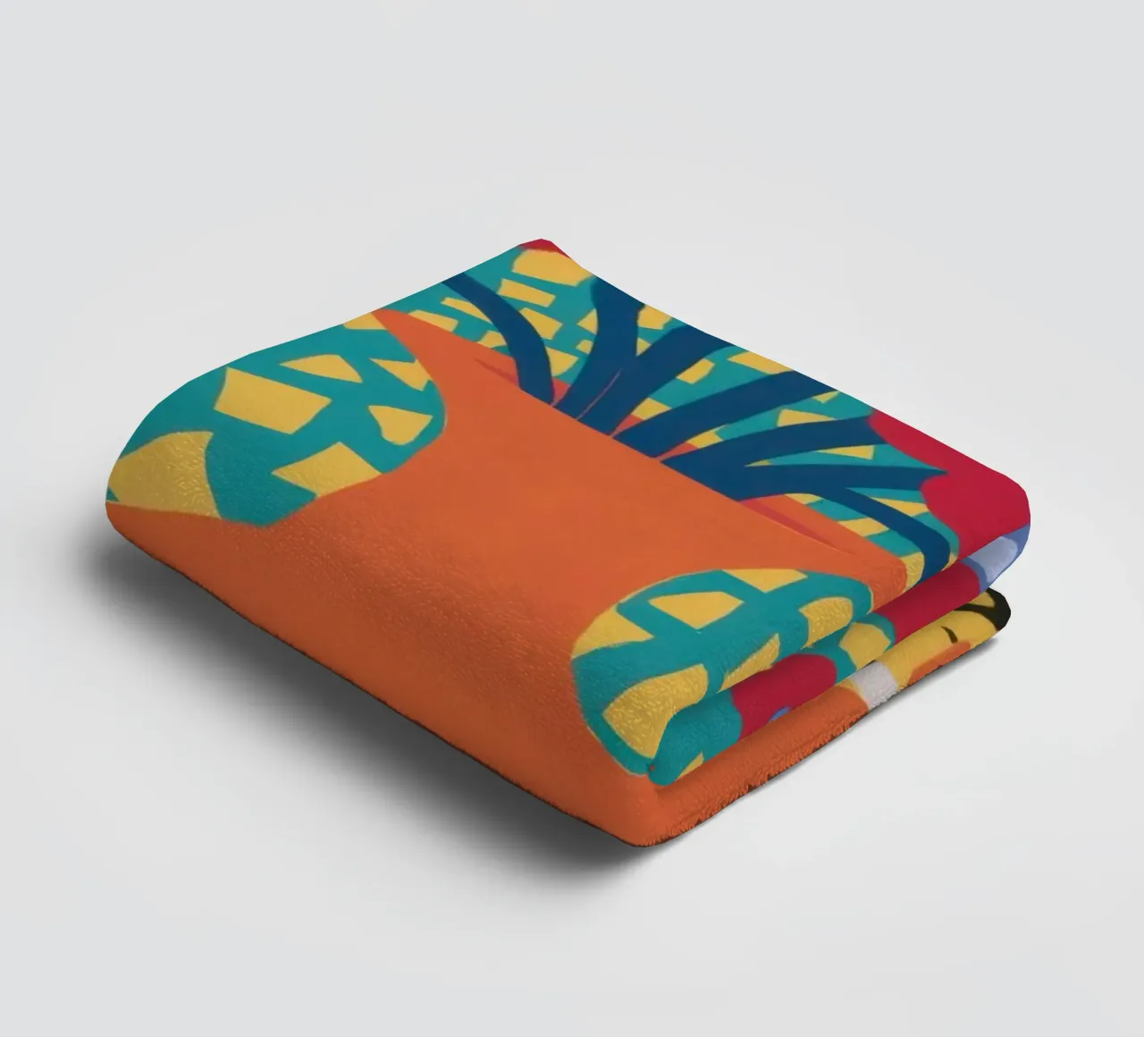 Mohn Patchwork Freude Handtuch von Arcane Lines