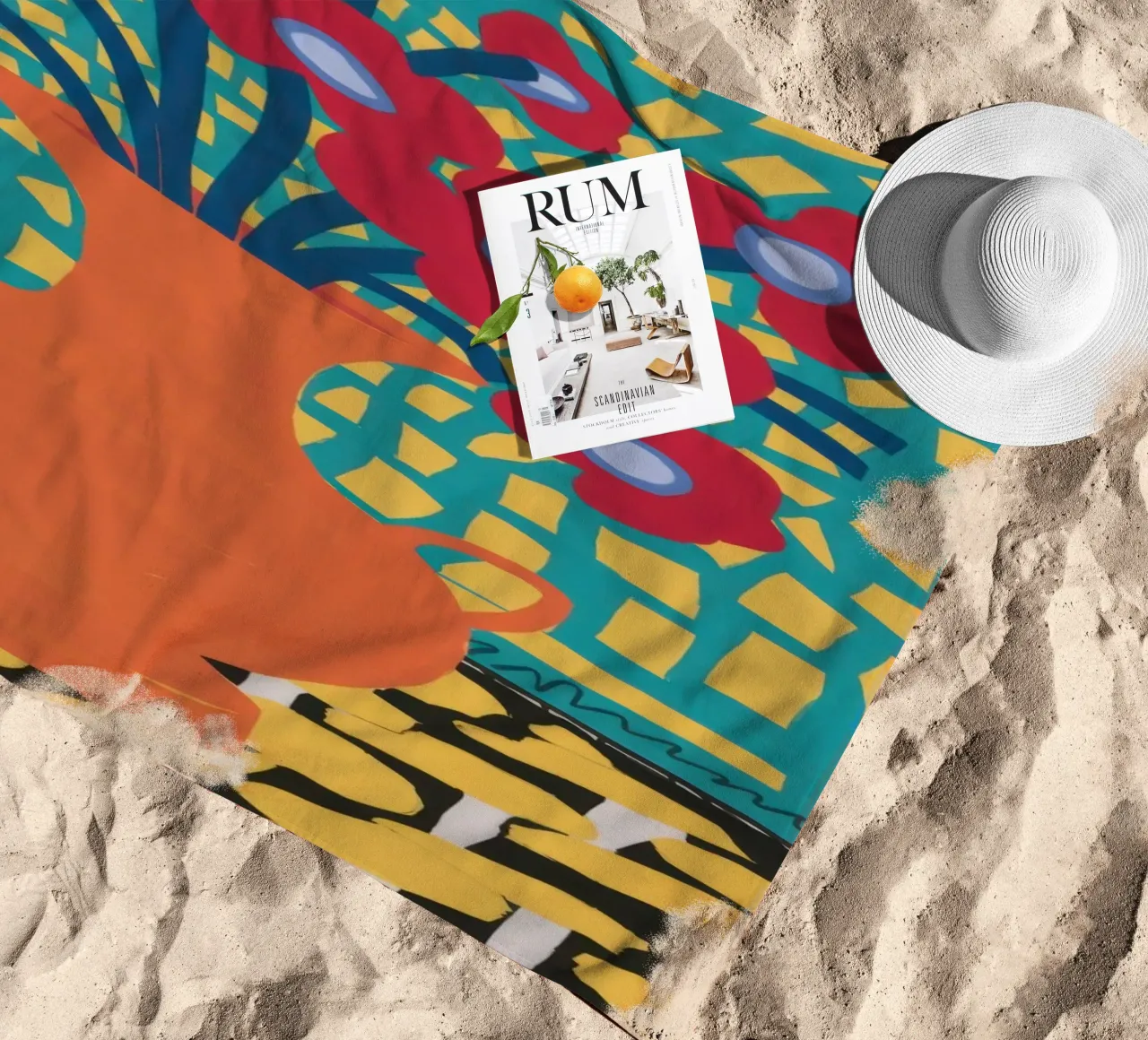 Papavero Patchwork Joy telo mare da Arcane Lines