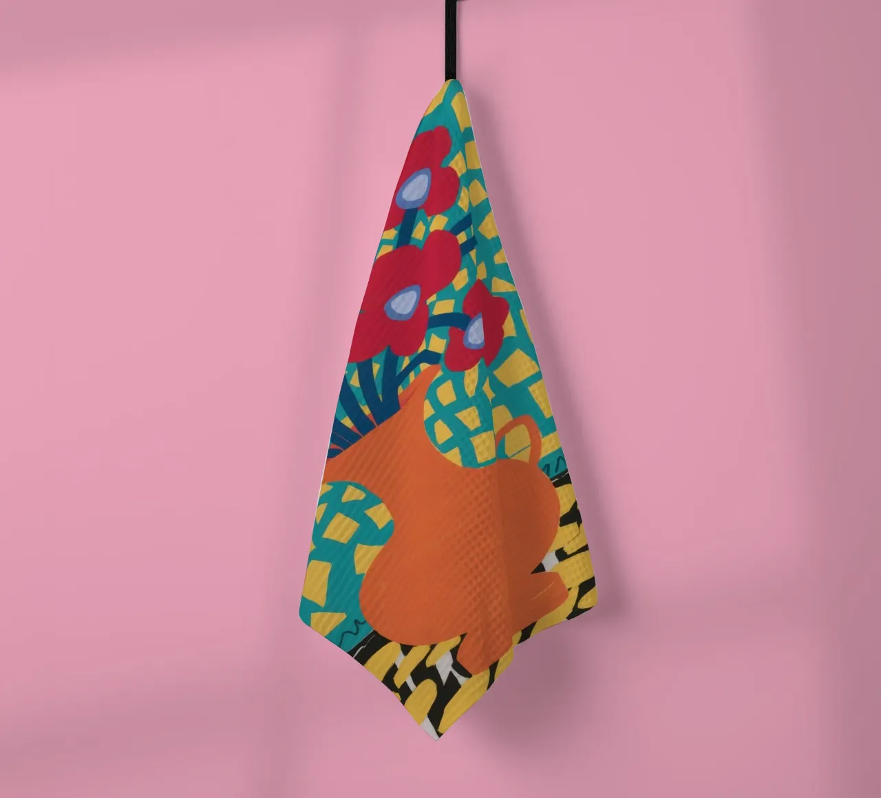 Papavero Patchwork Joy canovaccio da cucina da Arcane Lines
