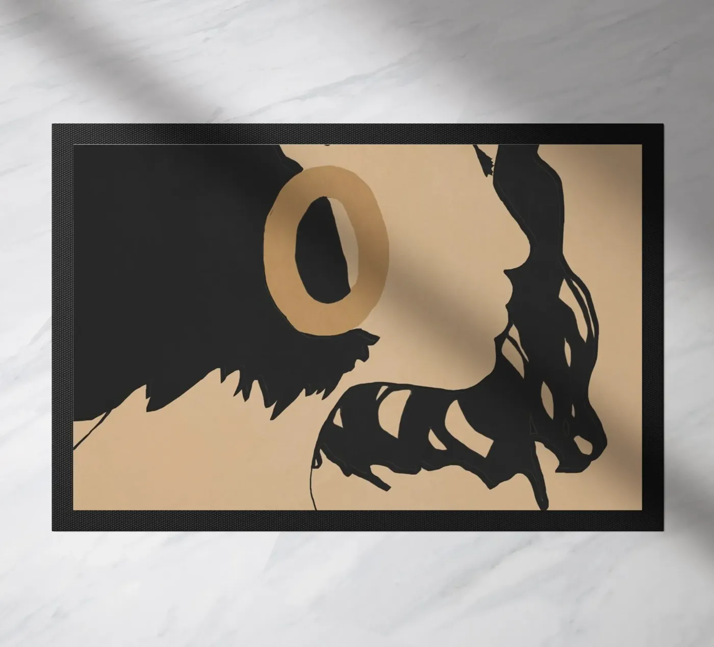 Vorm van haar deurmat van LeaDArt