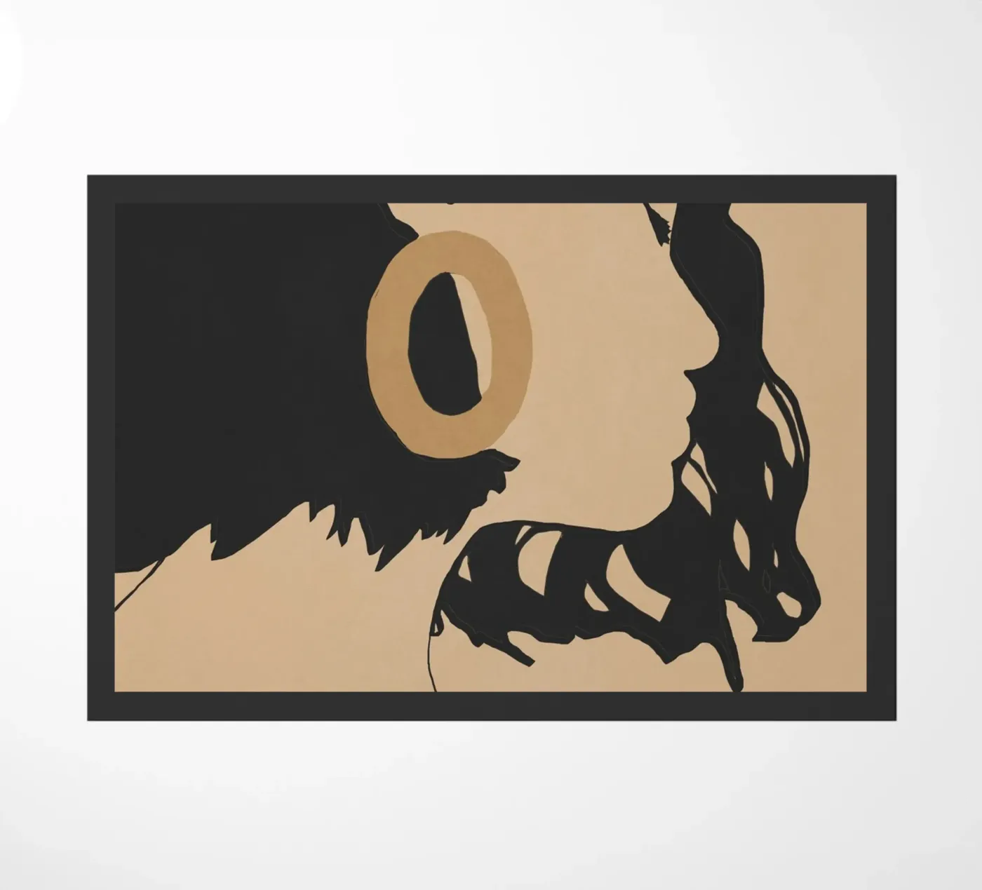 Vorm van haar deurmat van LeaDArt