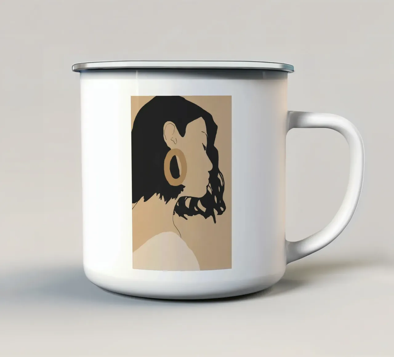La forma di lei tazza in smalto da LeaDArt