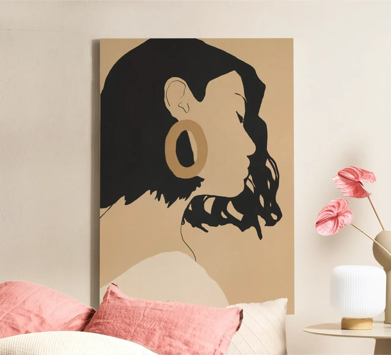 Shape of Her canvas with Floater frame by LeaDArt