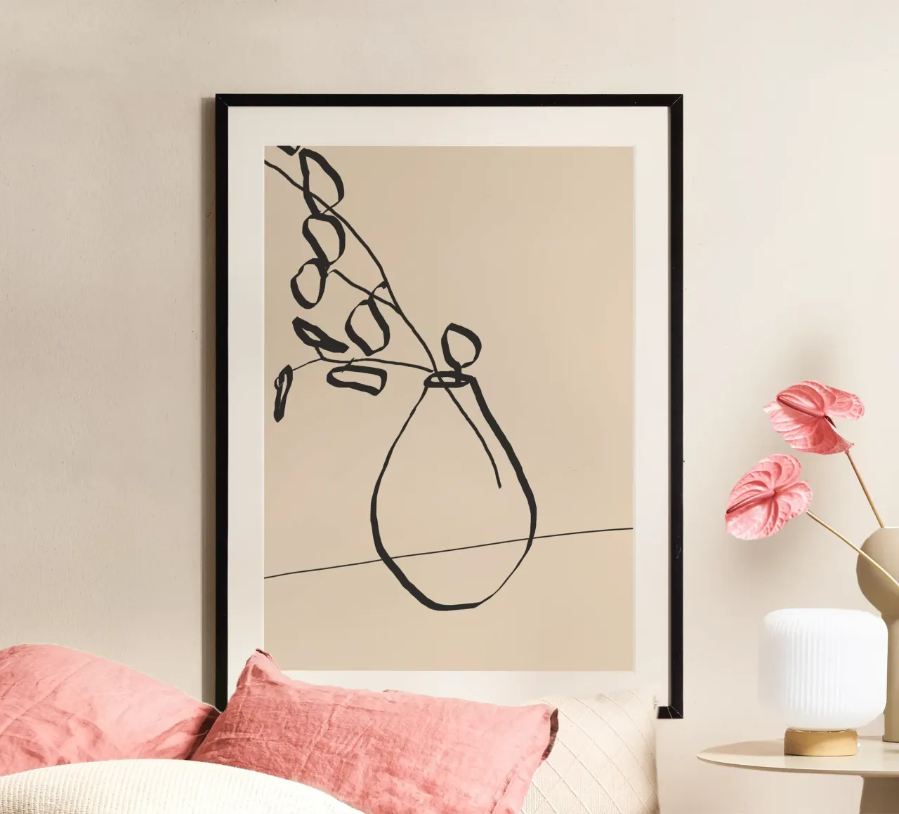 Linea di vasi poster con telaio in plastica da LeaDArt