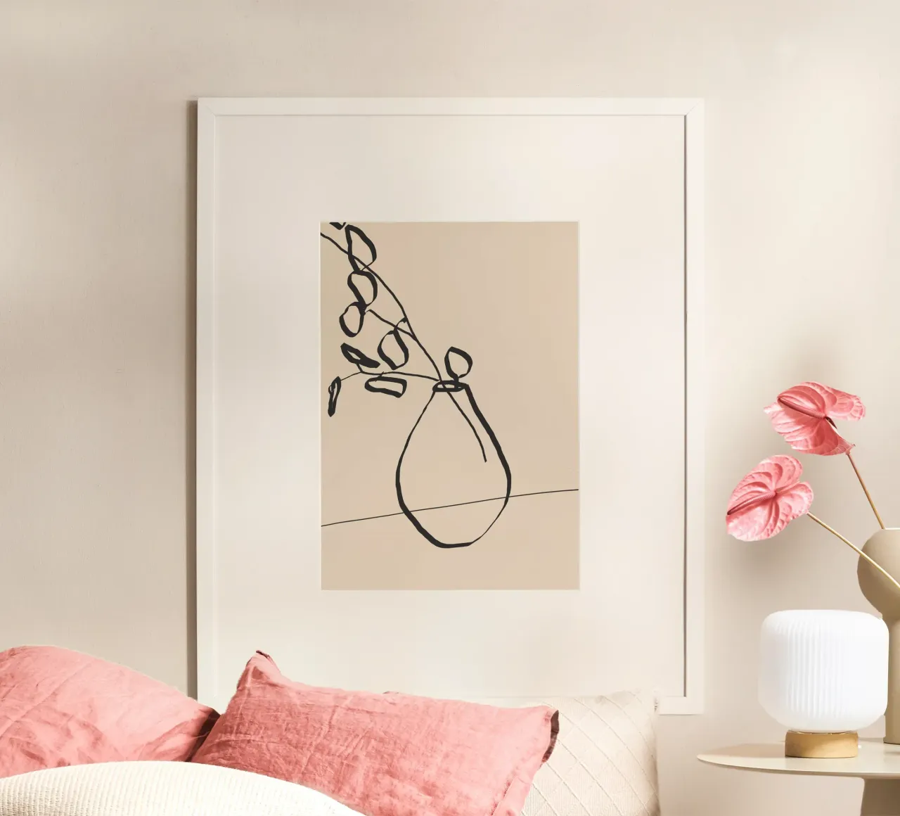 Linea di vasi poster con telaio in plastica da LeaDArt