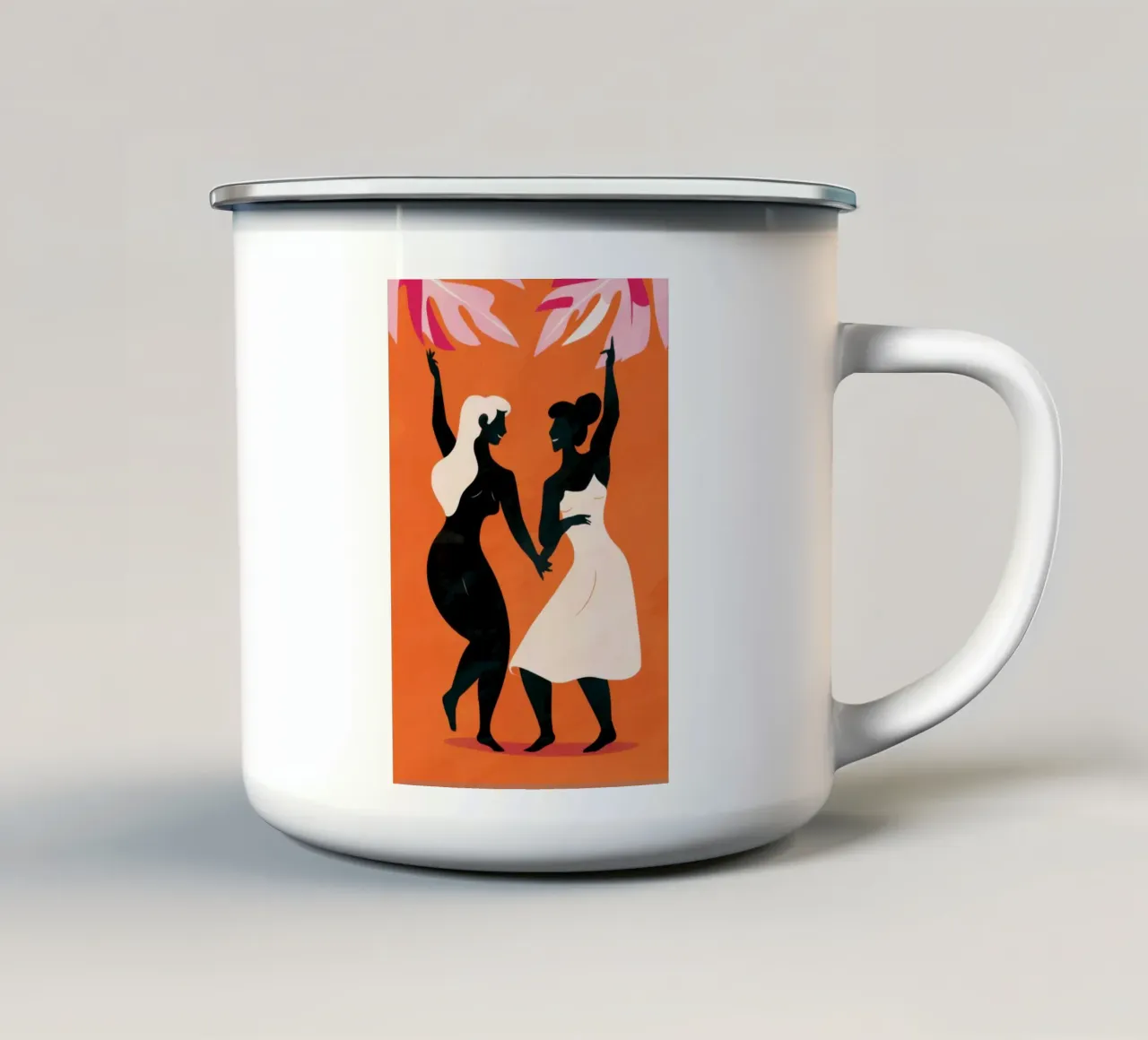 Silhouette di danza Joy tazza in smalto da Lune Dreams