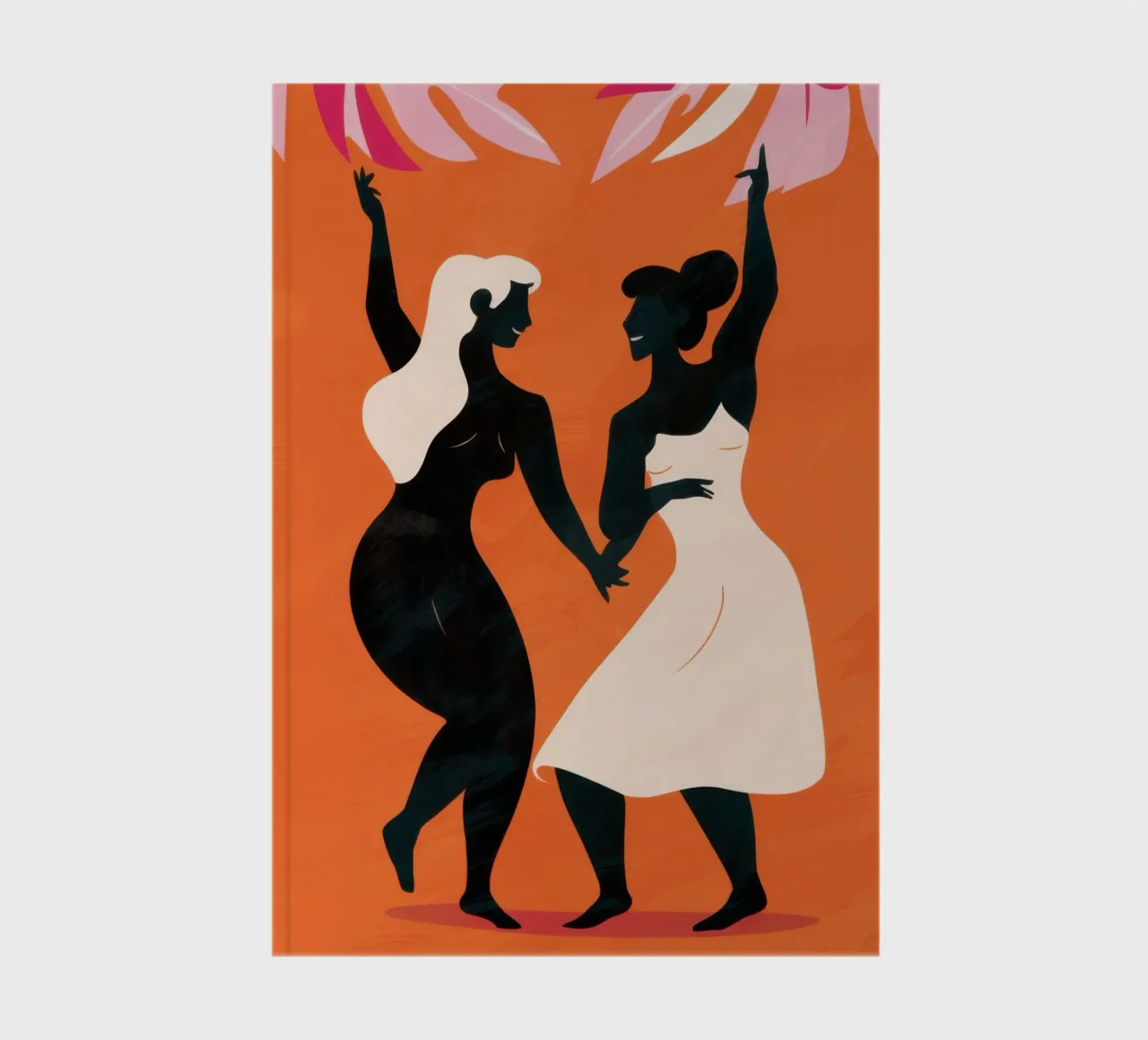 Dancing Silhouette Joy notebook by Lune Dreams