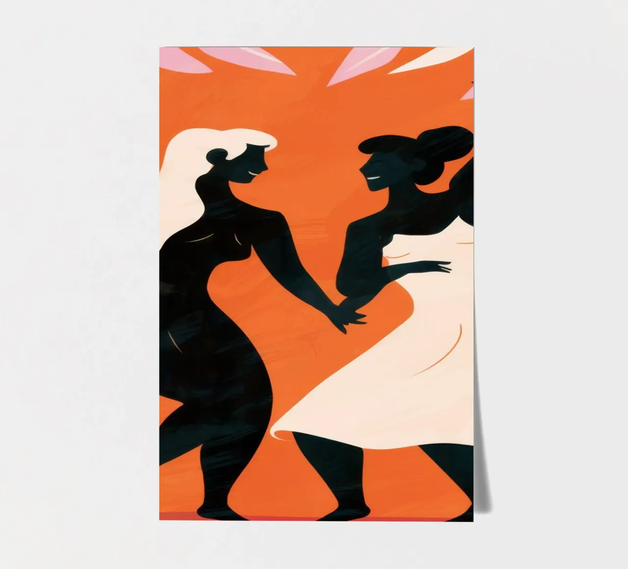 Dancing Silhouette Joy sticker sheet by Lune Dreams