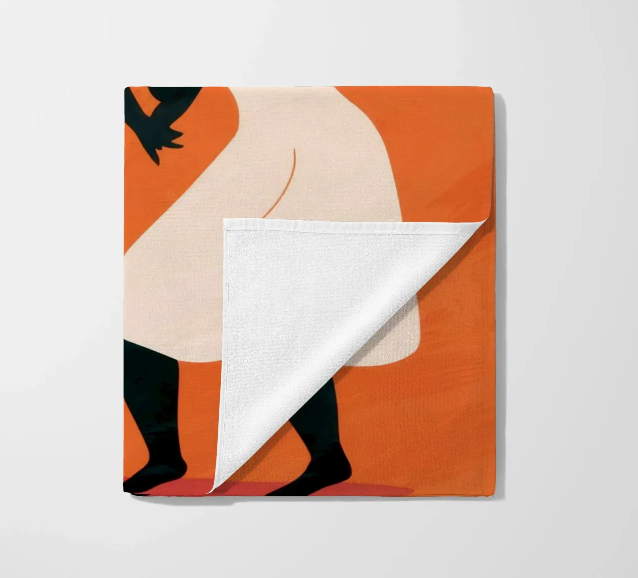 Dancing Silhouette Joy beach towel by Lune Dreams