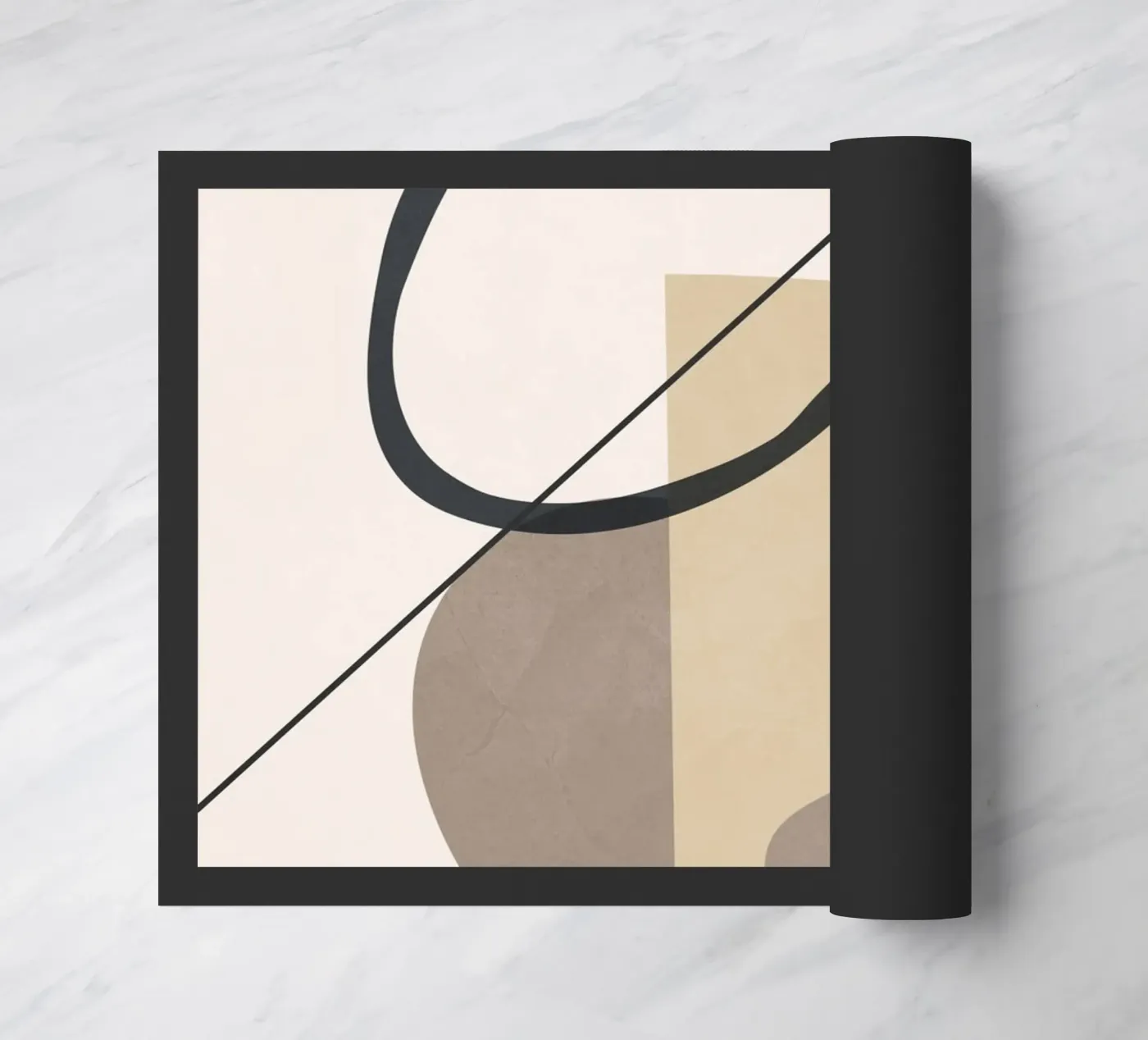 Composed Silence doormat by LeaDArt