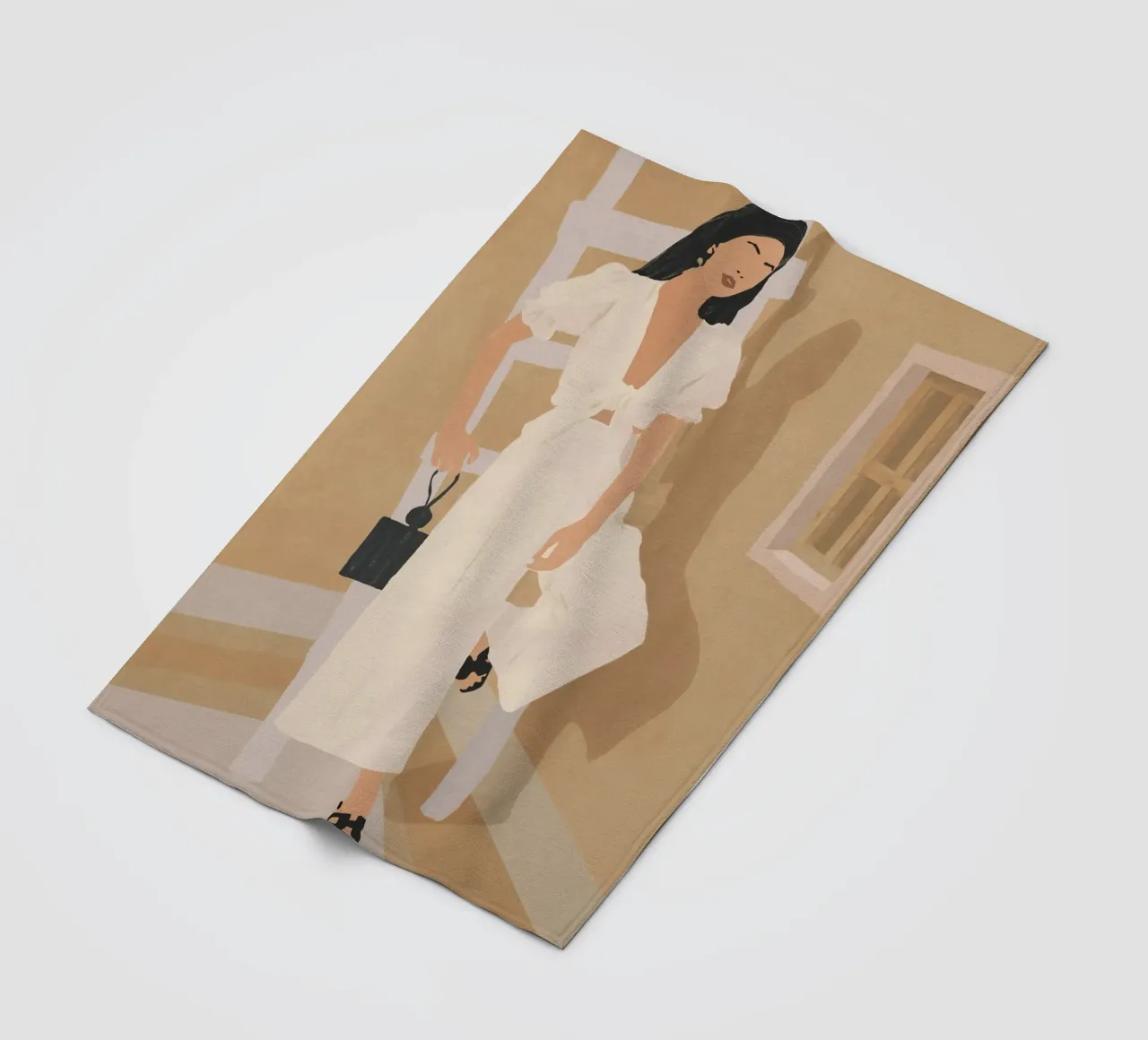 Sunlit Ease fleece blanket by LeaDArt