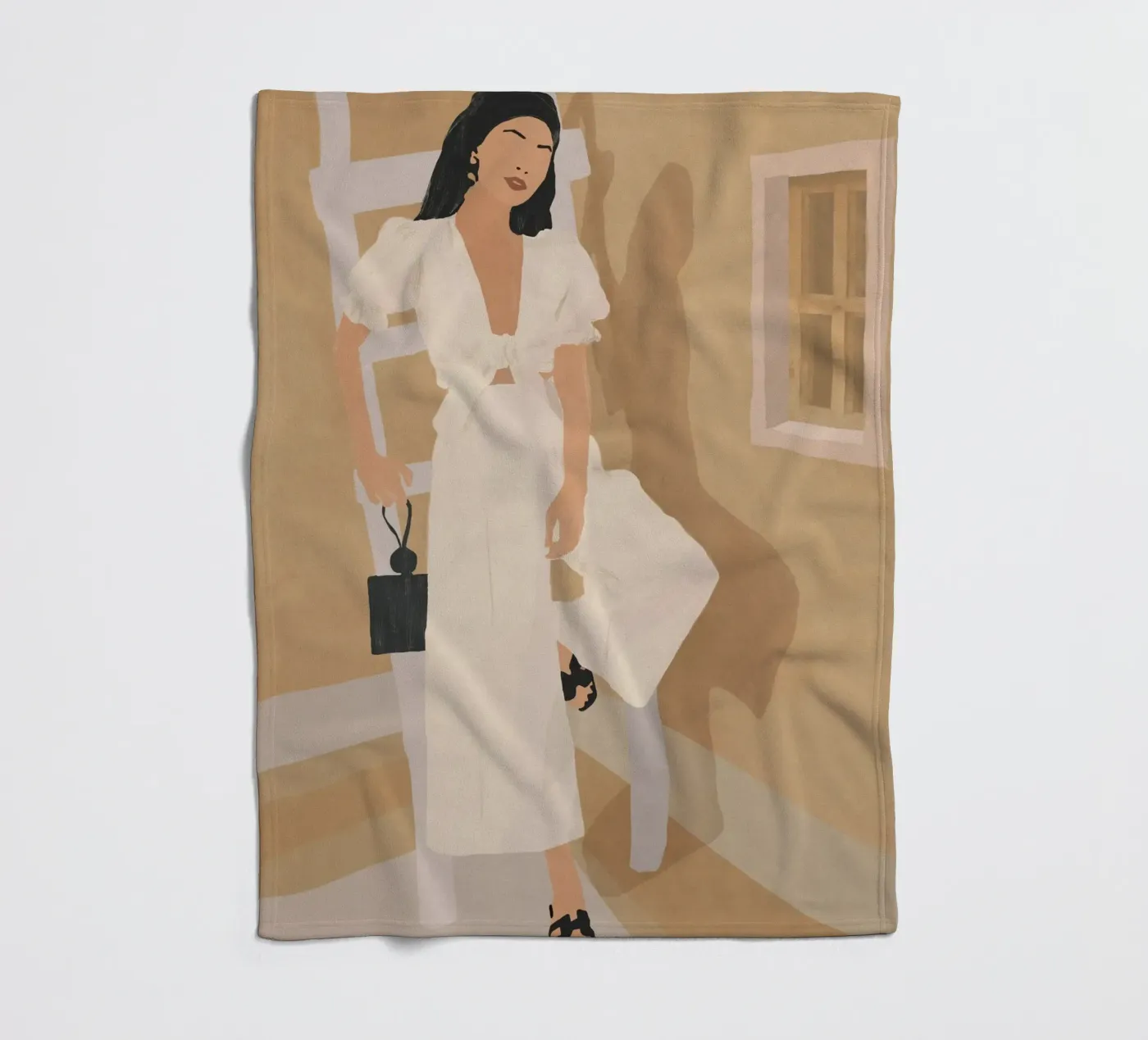 Sunlit Ease Fleecedecke von LeaDArt