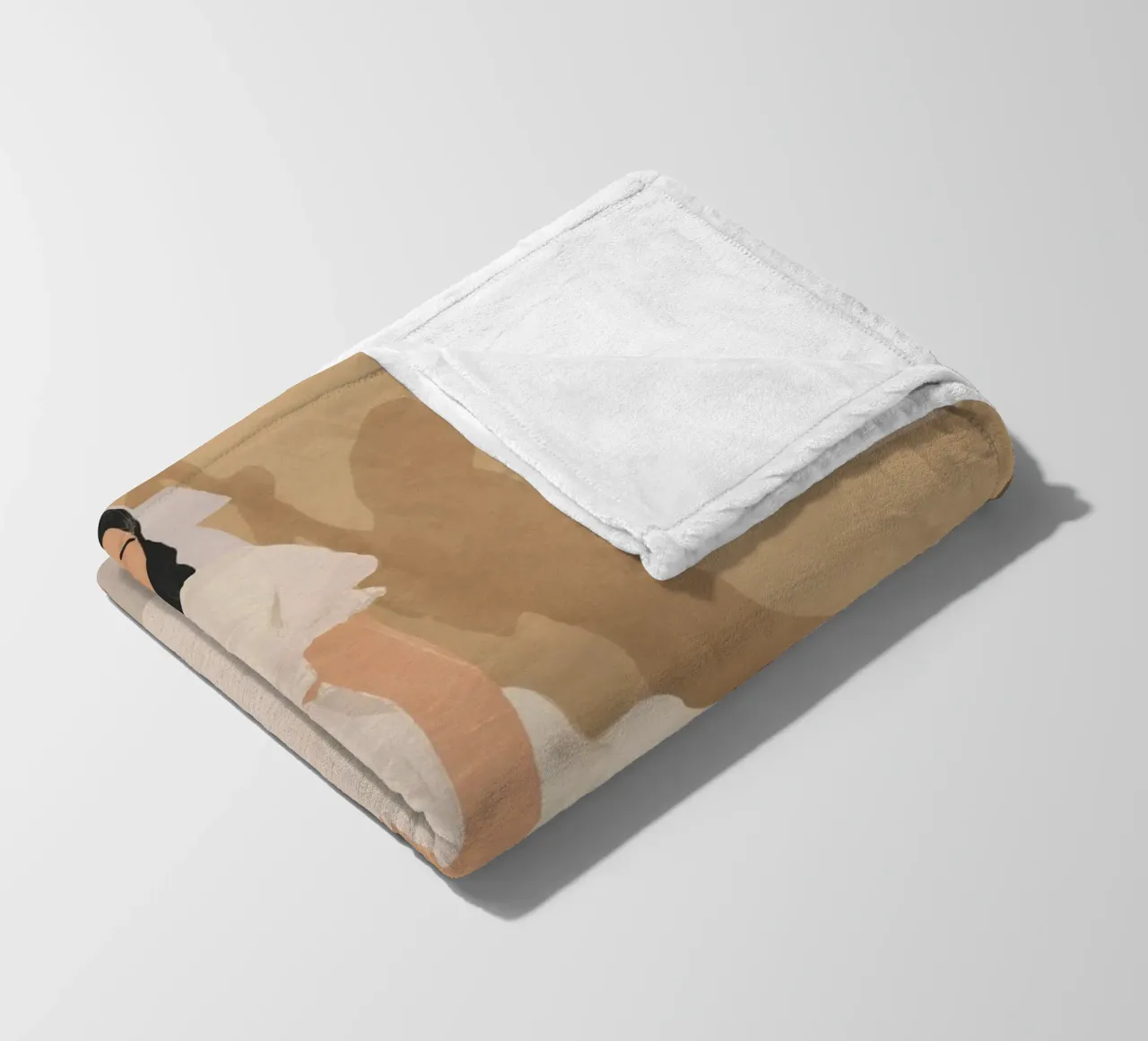 Sunlit Ease fleece blanket by LeaDArt