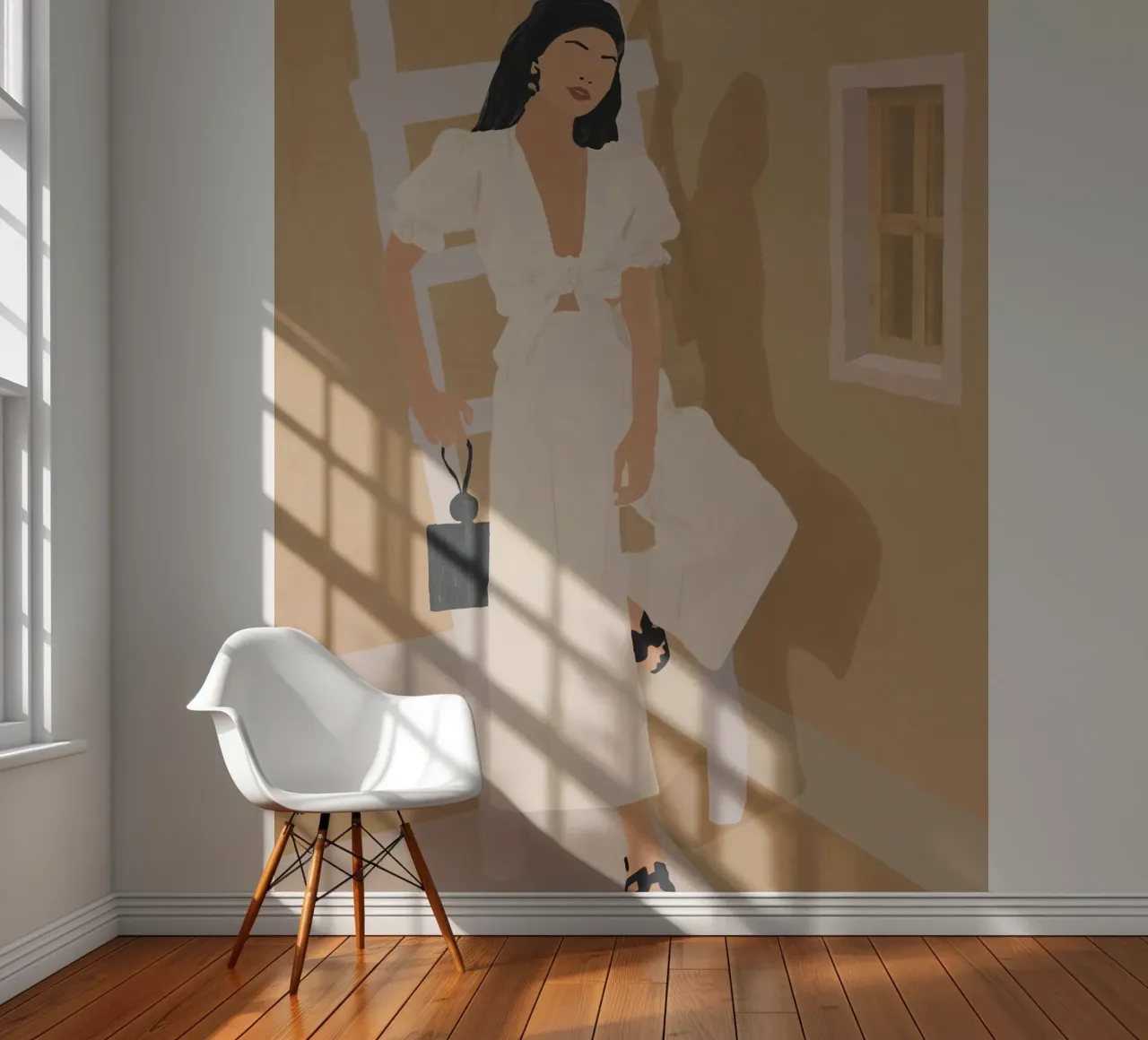 Sunlit Ease fotobehang van LeaDArt