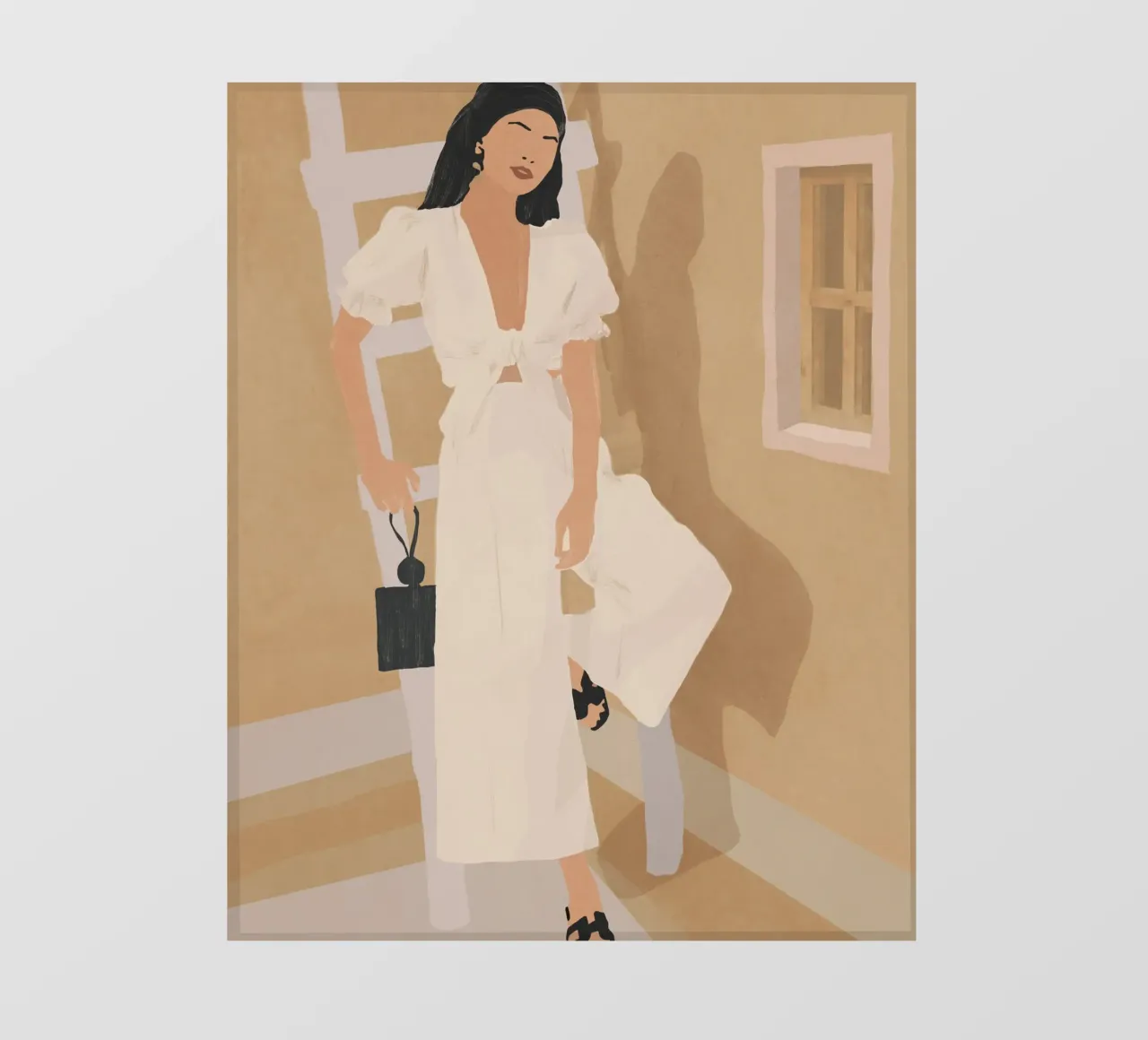 Sunlit Ease fotobehang van LeaDArt