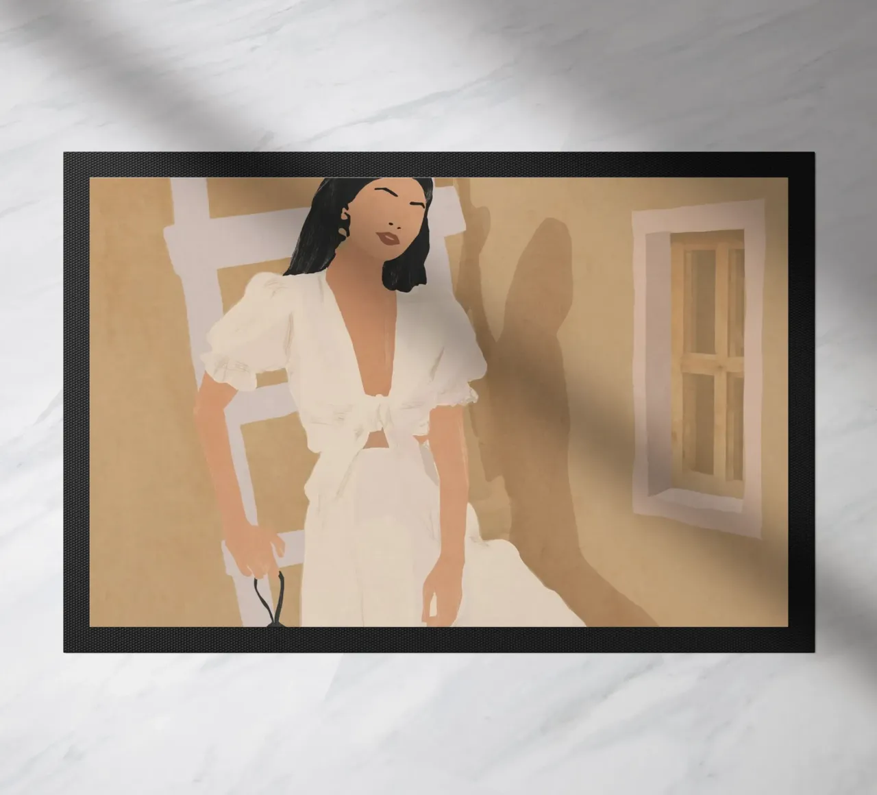 Sunlit Ease doormat by LeaDArt