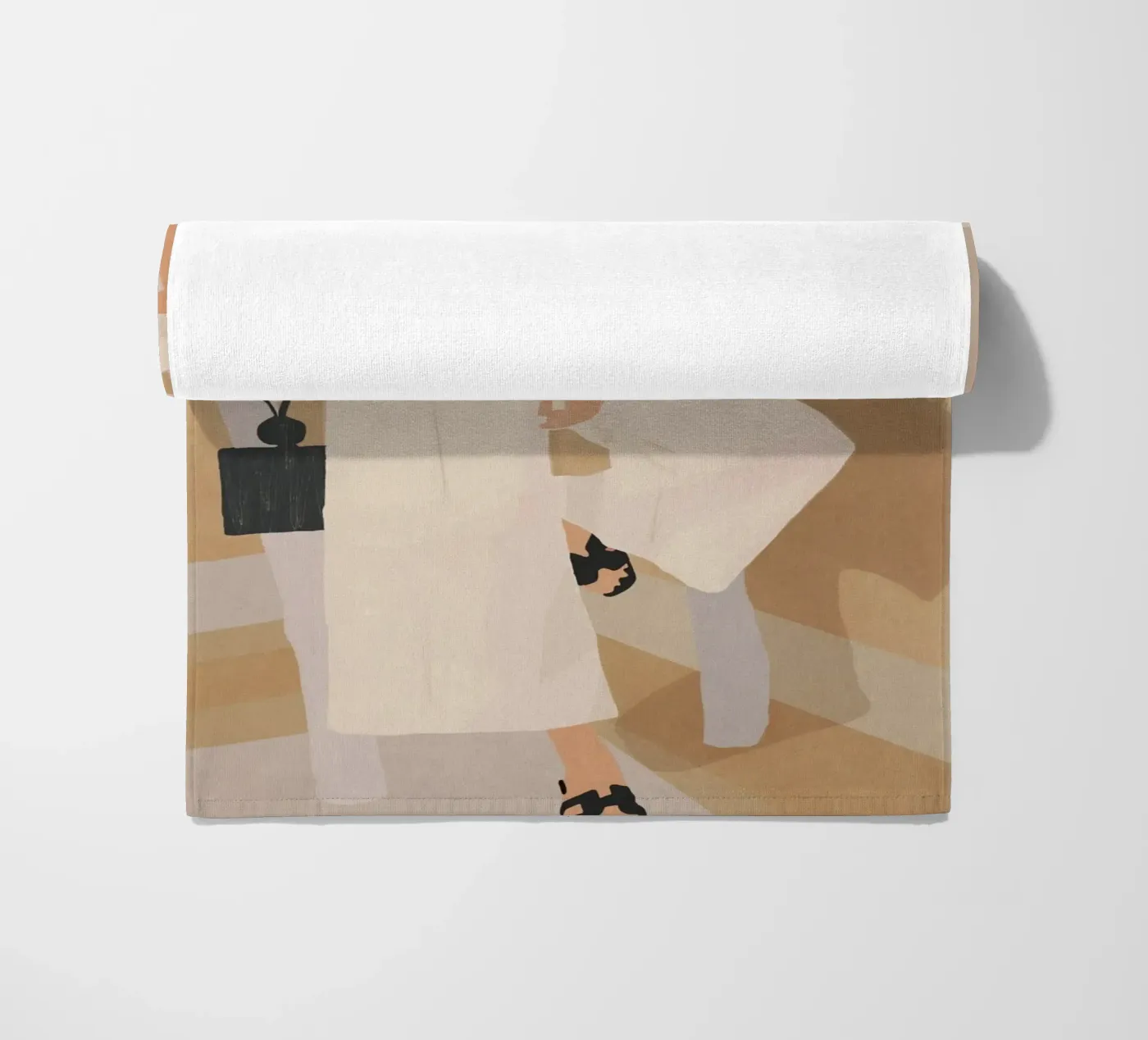 Sunlit Ease beach towel by LeaDArt