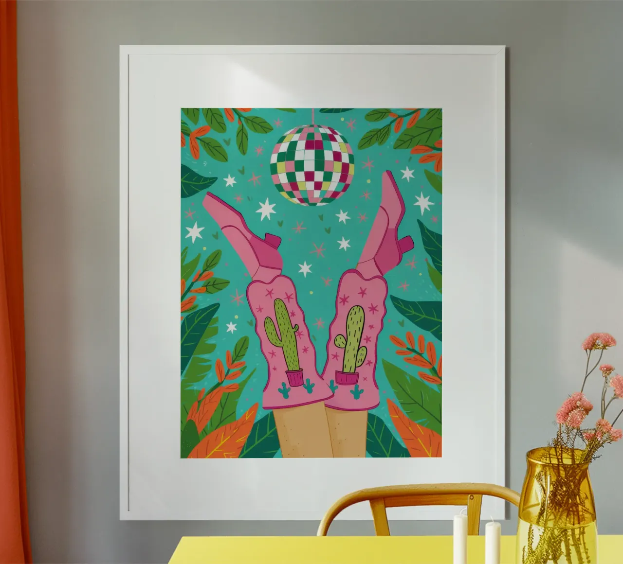 Mani a palla da discoteca poster da Lune Dreams