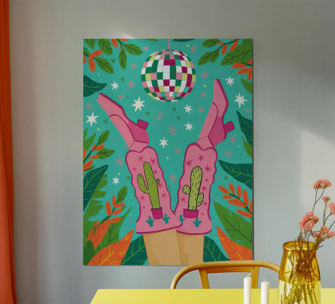 Mani a palla da discoteca poster da Lune Dreams