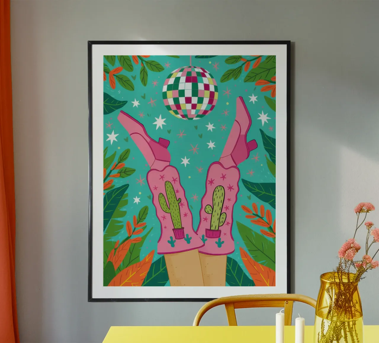 Mani a palla da discoteca poster da Lune Dreams