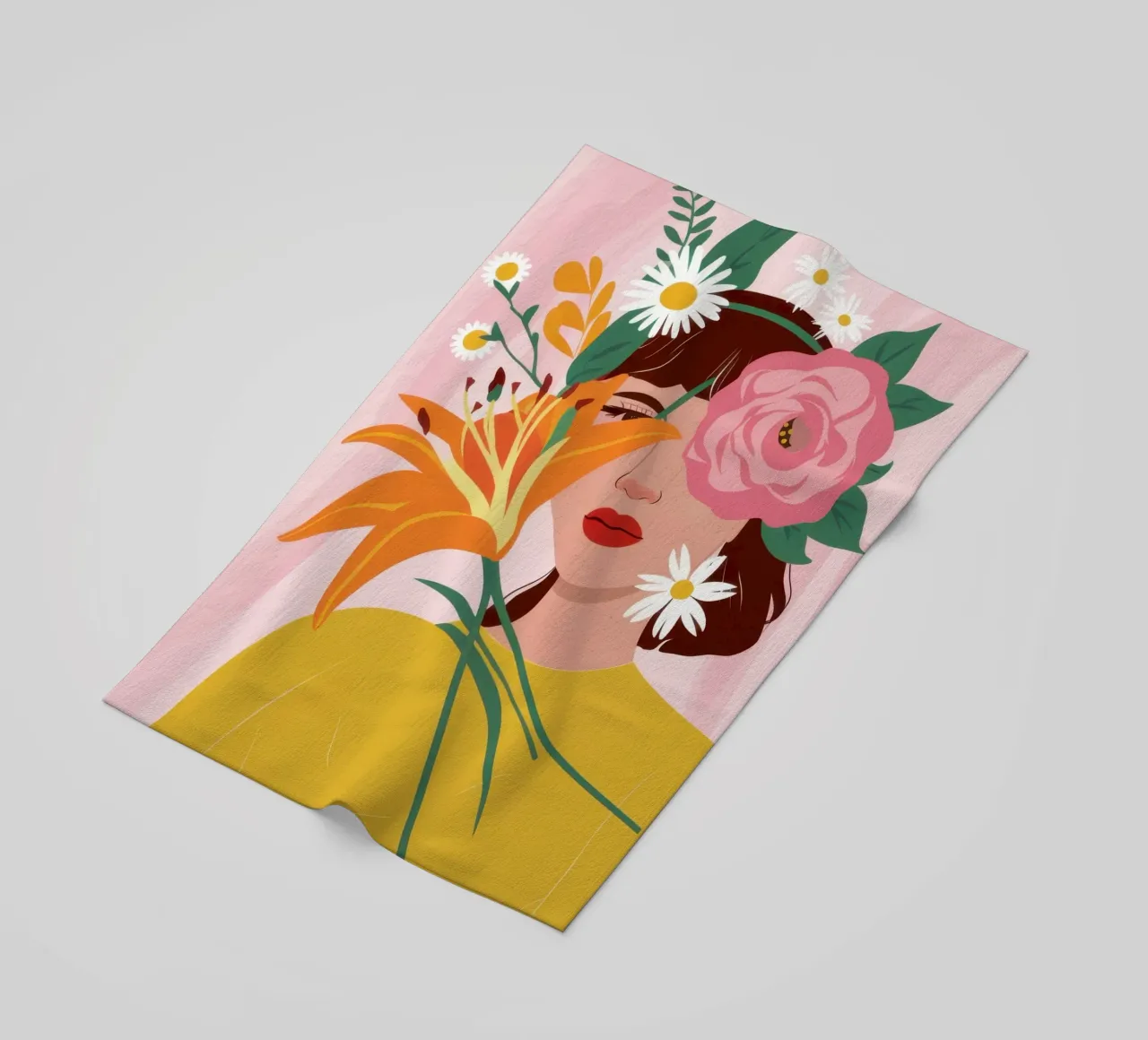 Profilo di bellezza in fiore telo mare da Mossy Pigment