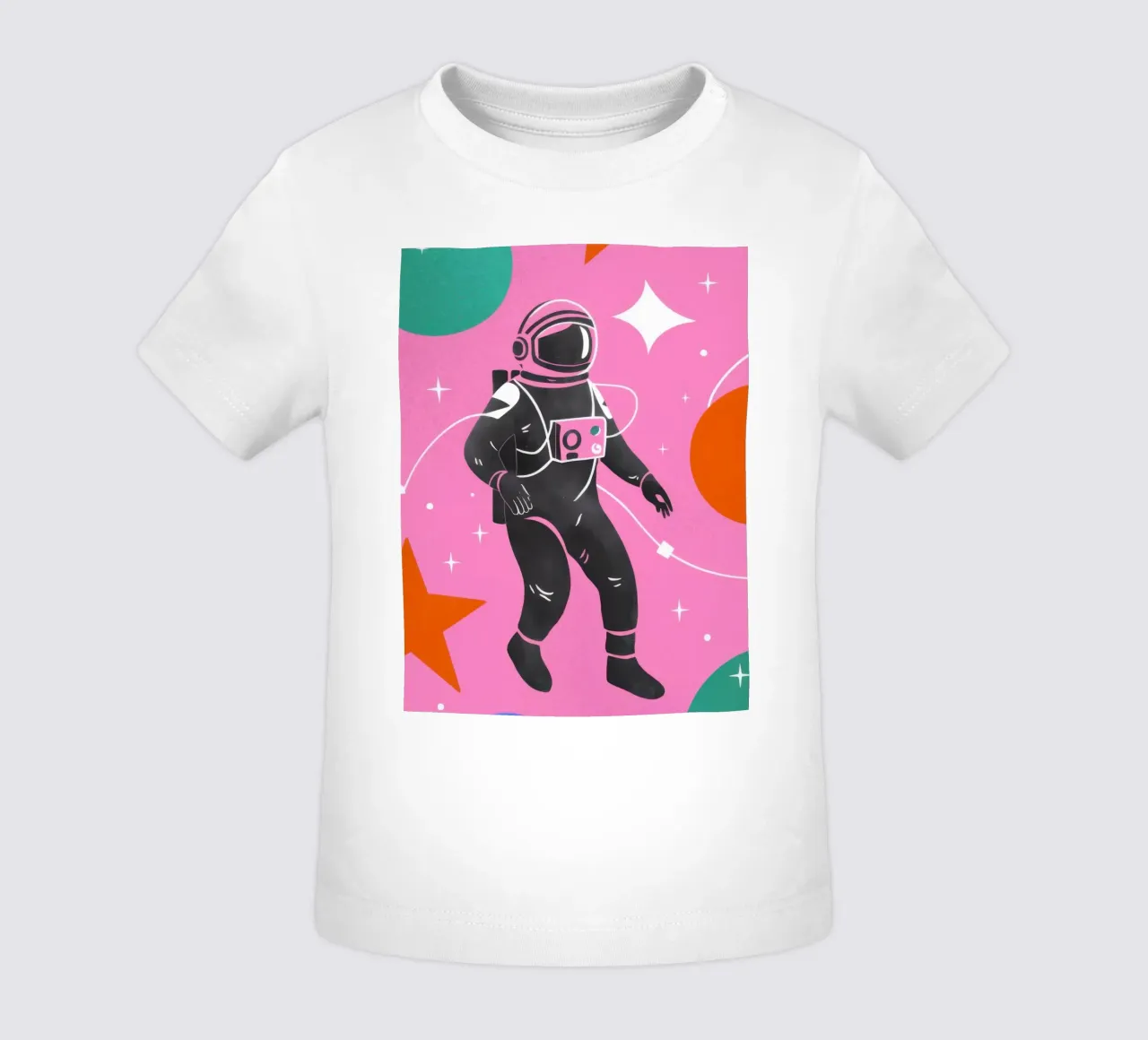 Sogno cosmico dell'astronauta maglietta neonato da Lune Dreams