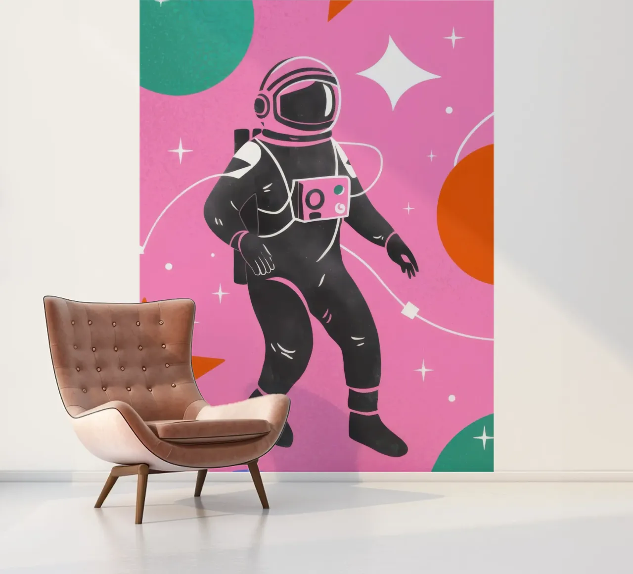 Sogno cosmico dell'astronauta carta da parati fotografica da Lune Dreams