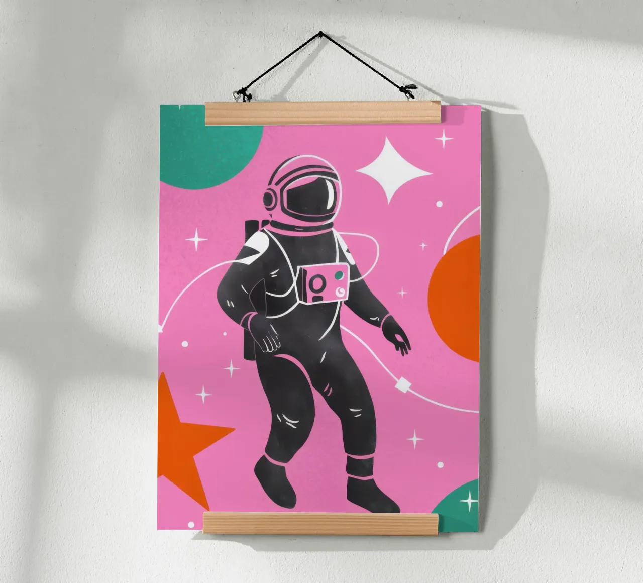 Sogno cosmico dell'astronauta poster da Lune Dreams