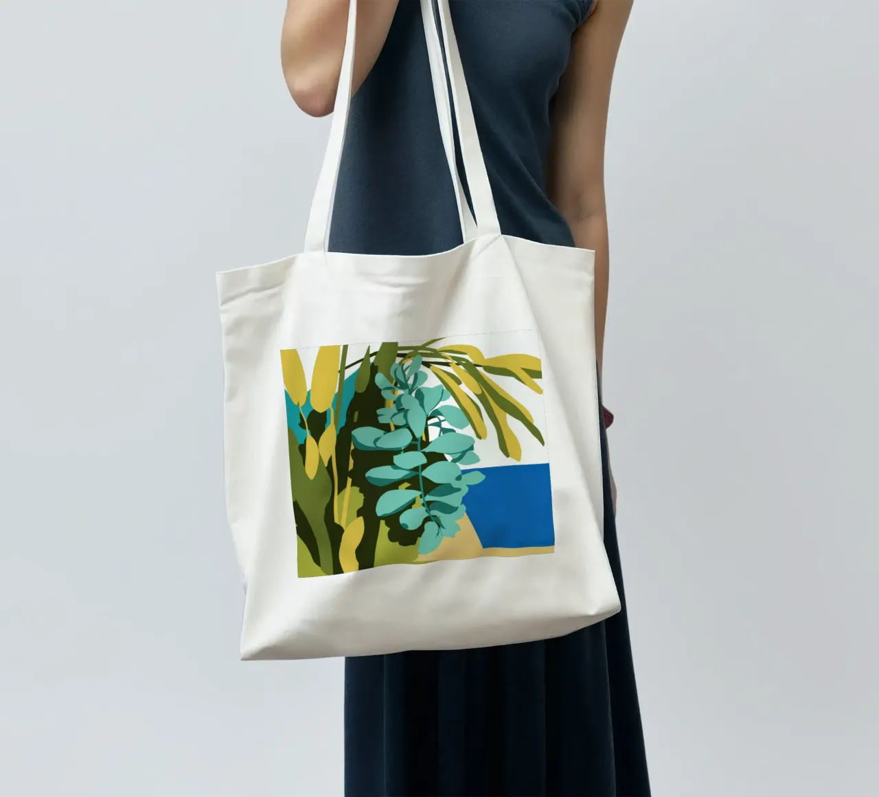 Foglie a cascata Serenity borsa in juta da Arcane Lines