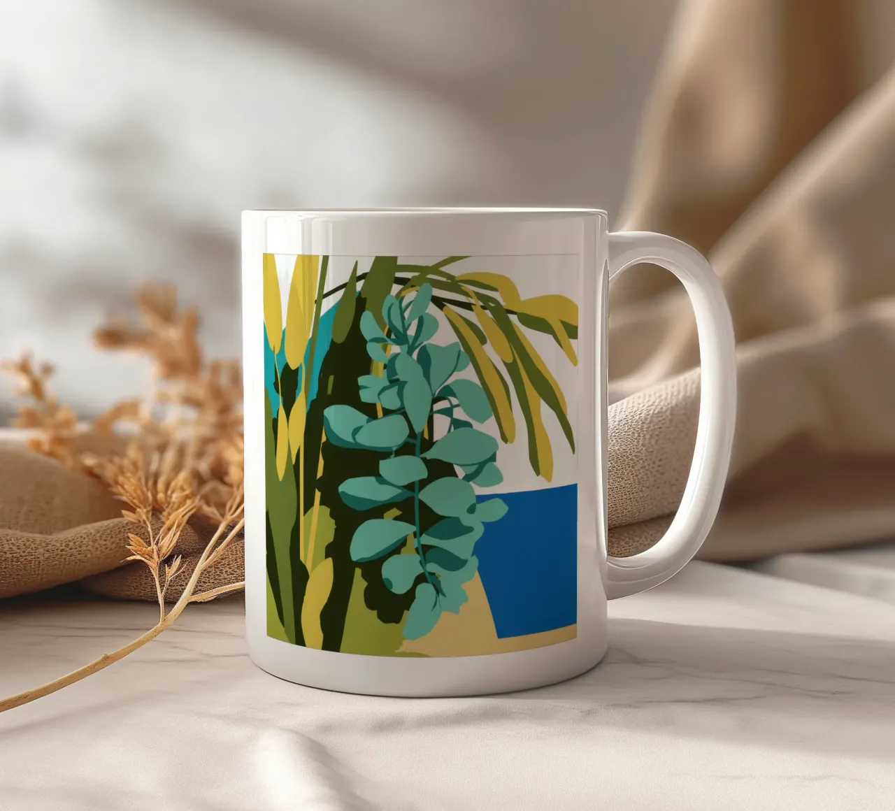 Foglie a cascata Serenity tazza in ceramica da Arcane Lines