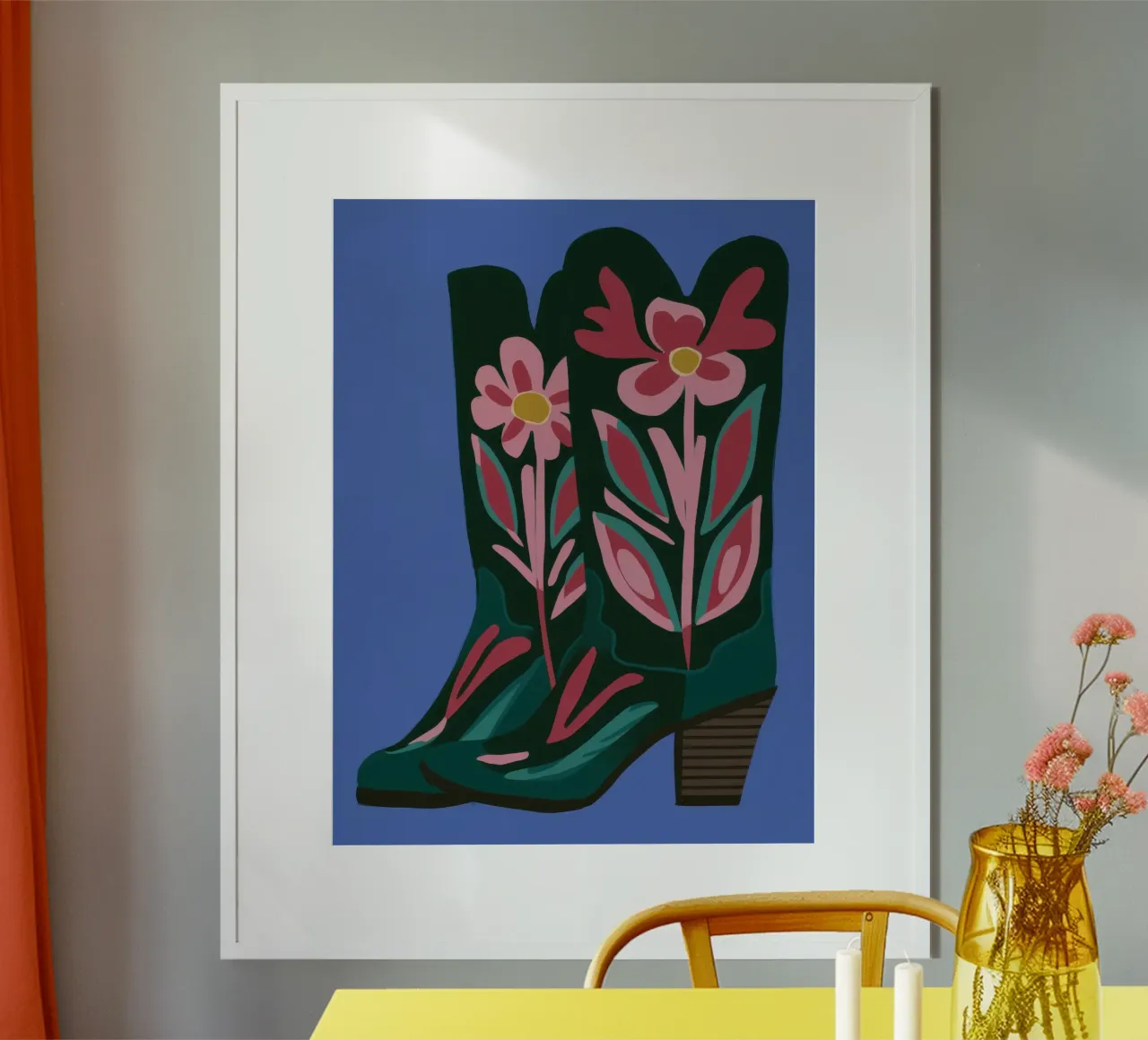 Punto di stivale botanico poster da Mossy Pigment