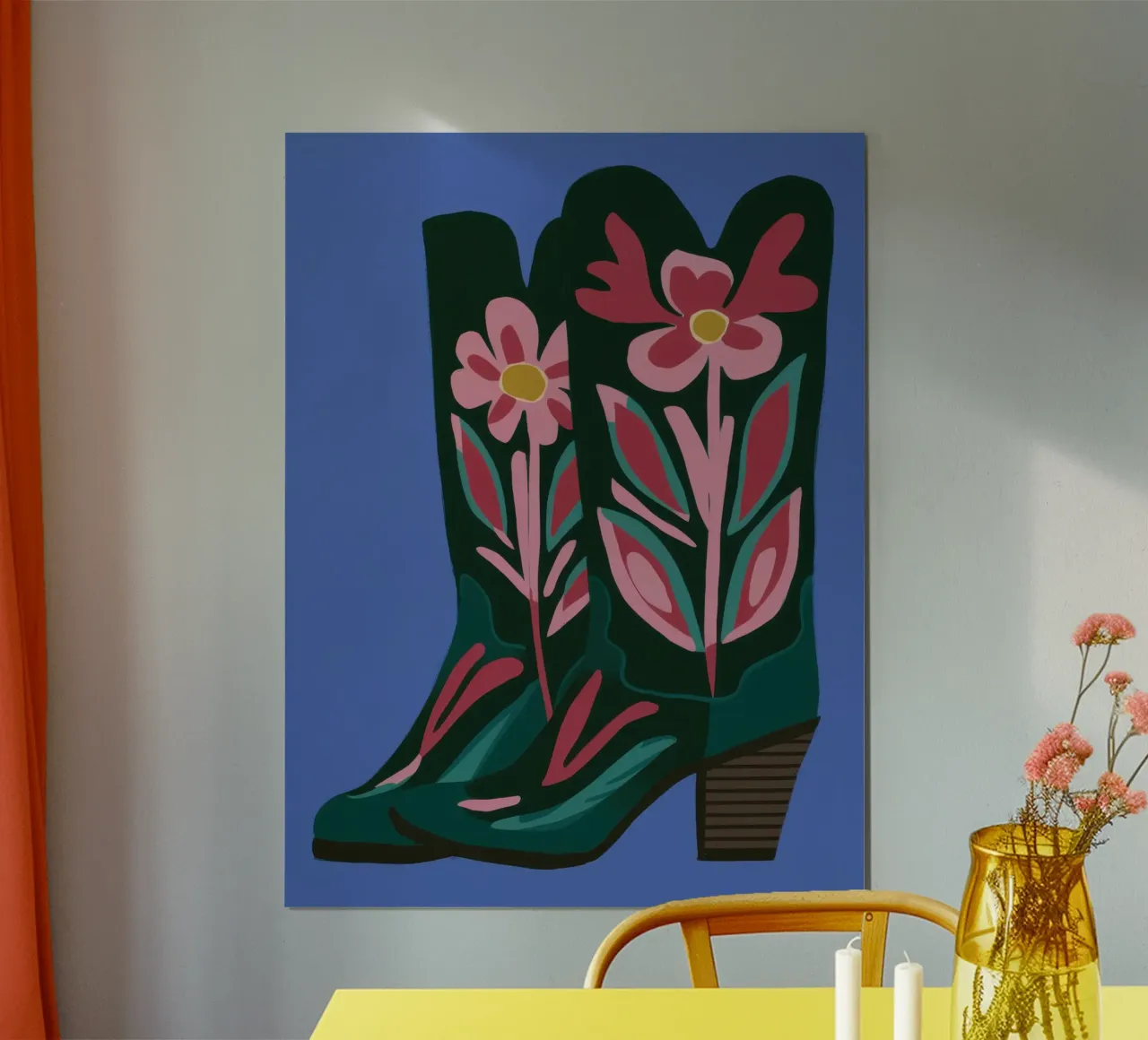 Punto di stivale botanico poster da Mossy Pigment