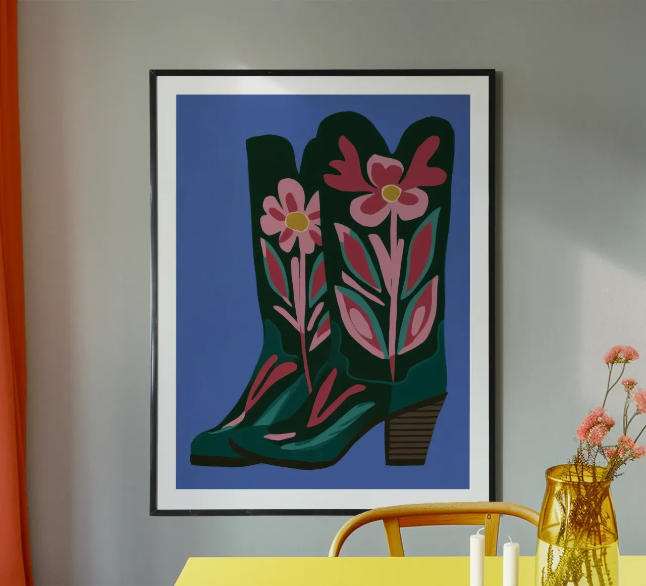 Punto di stivale botanico poster da Mossy Pigment