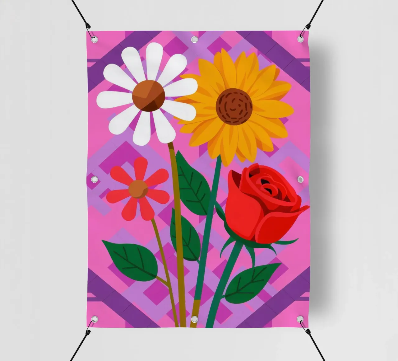 Bouquet di colori primari telo in pvc da Lune Dreams
