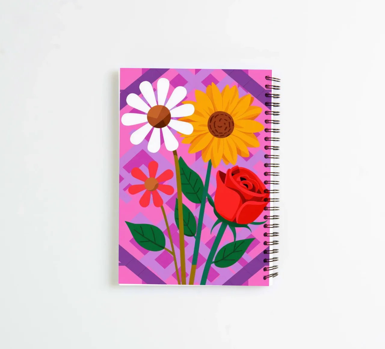 Primary Color Bouquet spiral notebook by Lune Dreams