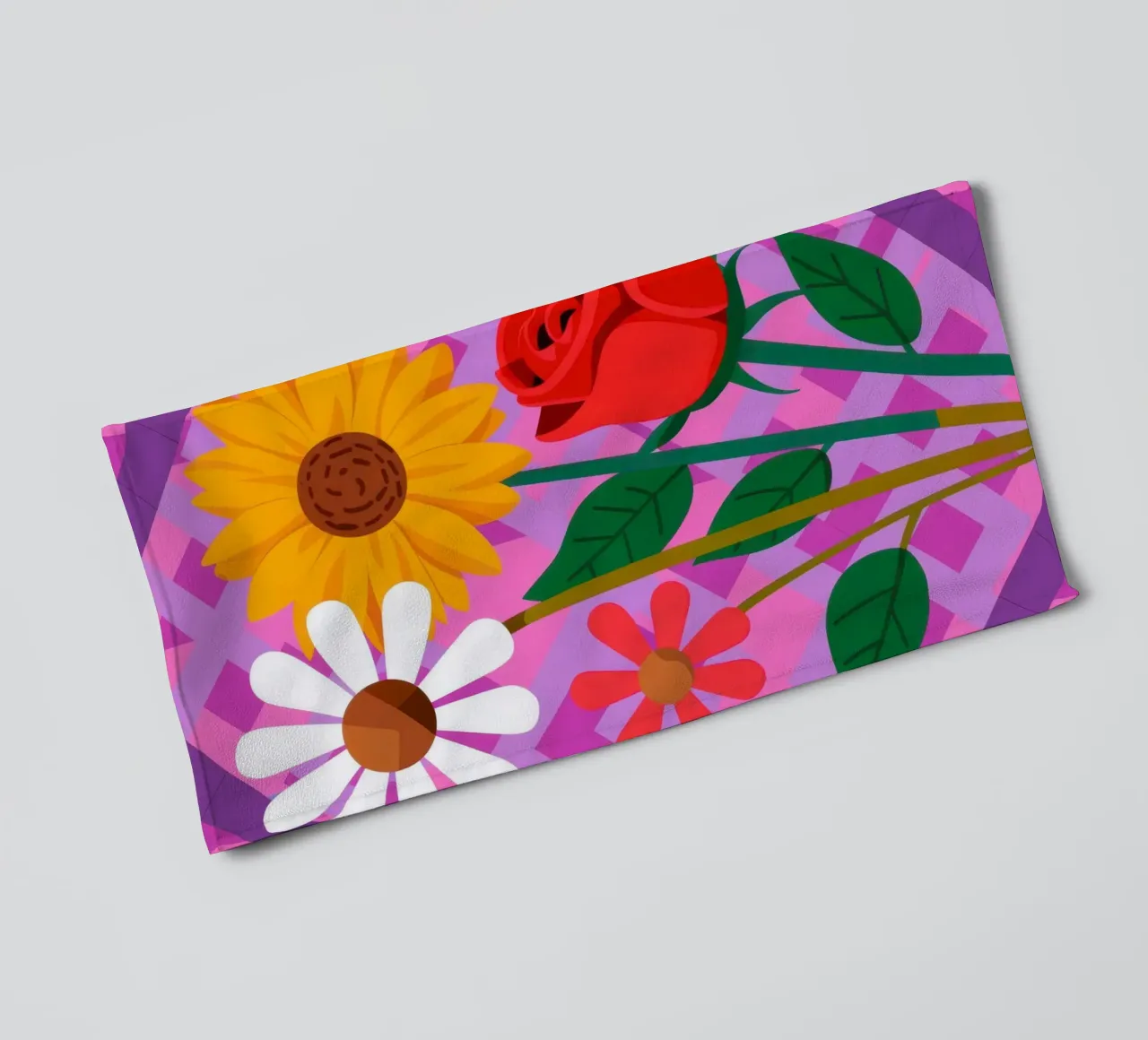 Bouquet di colori primari asciugamano da bagno da Lune Dreams