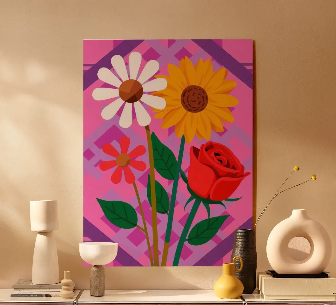 Bouquet di colori primari plexiglass da Lune Dreams