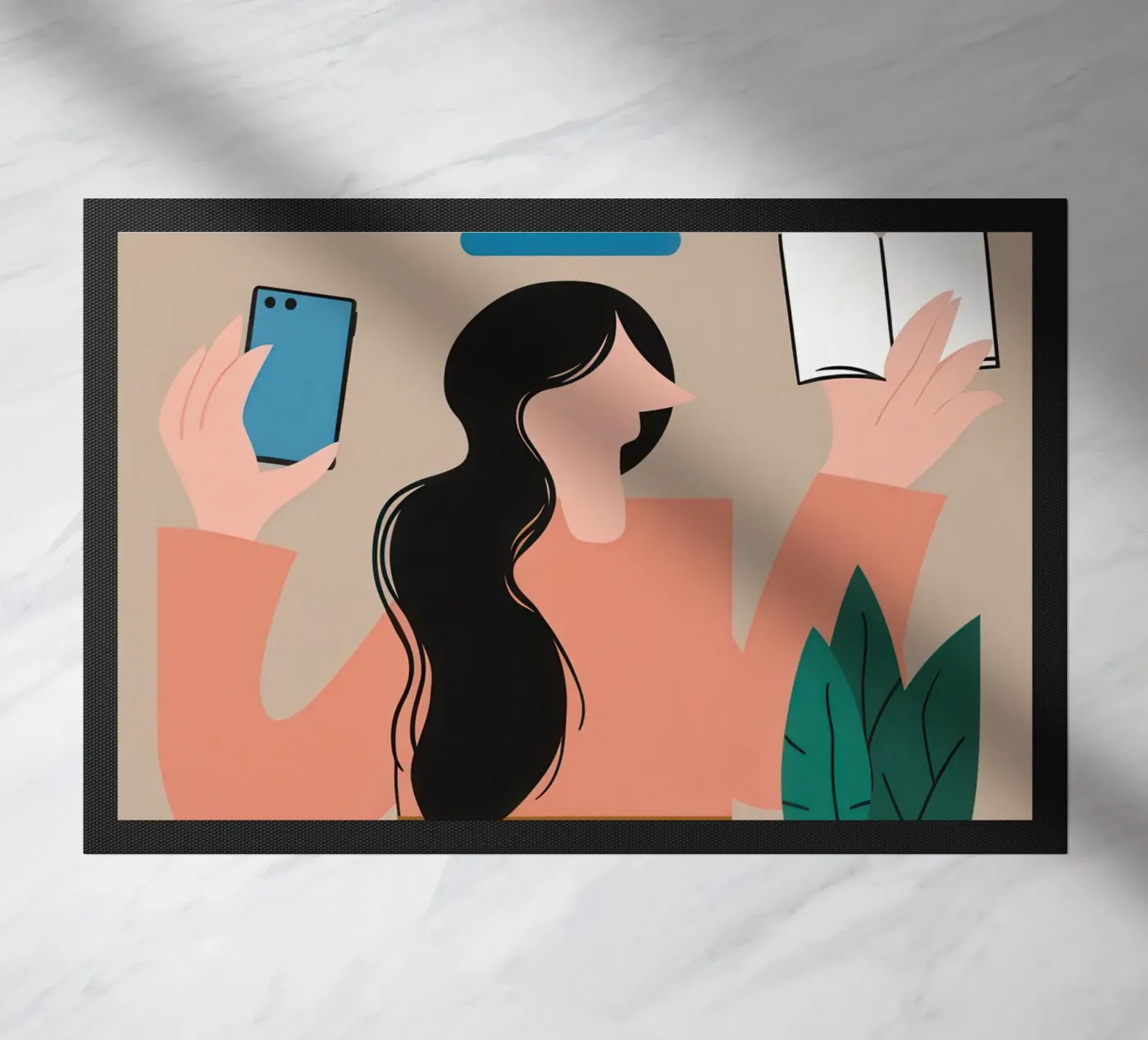 Analog Digital Harmony doormat by Hollow Years