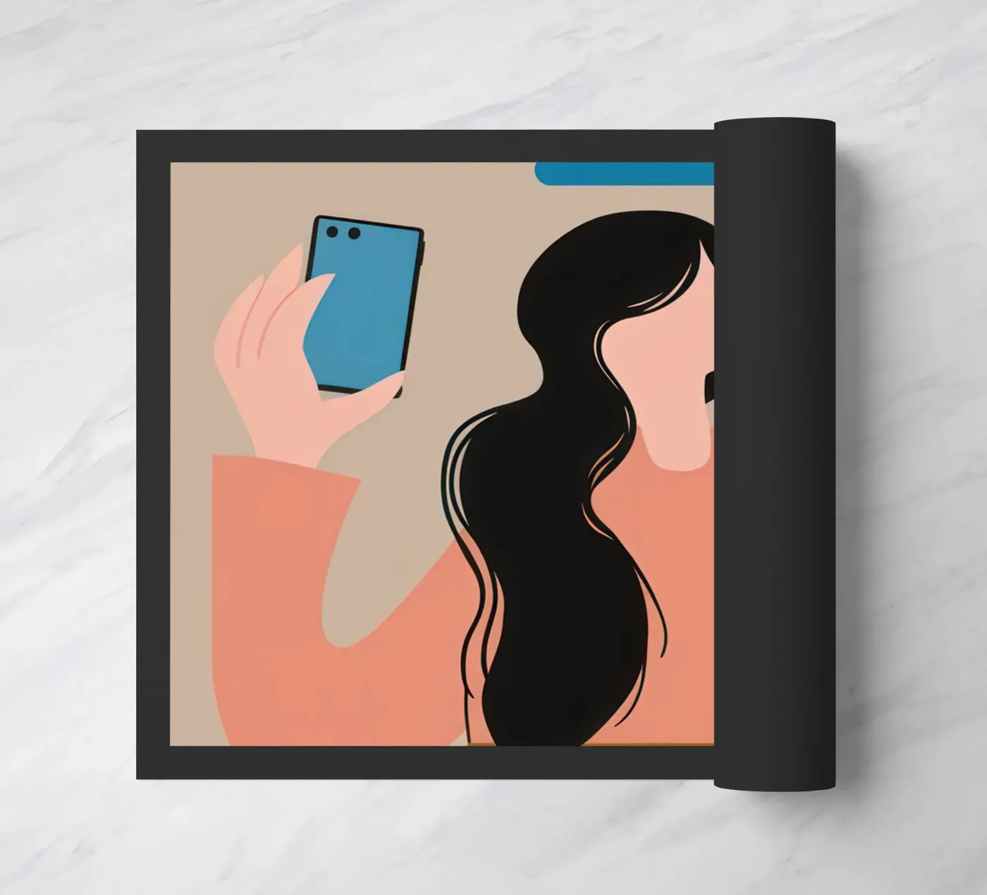 Analog Digital Harmony doormat by Hollow Years