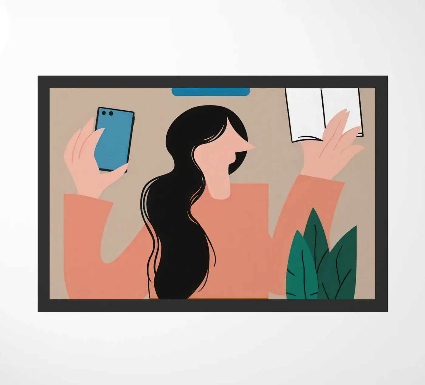 Analog Digital Harmony doormat by Hollow Years