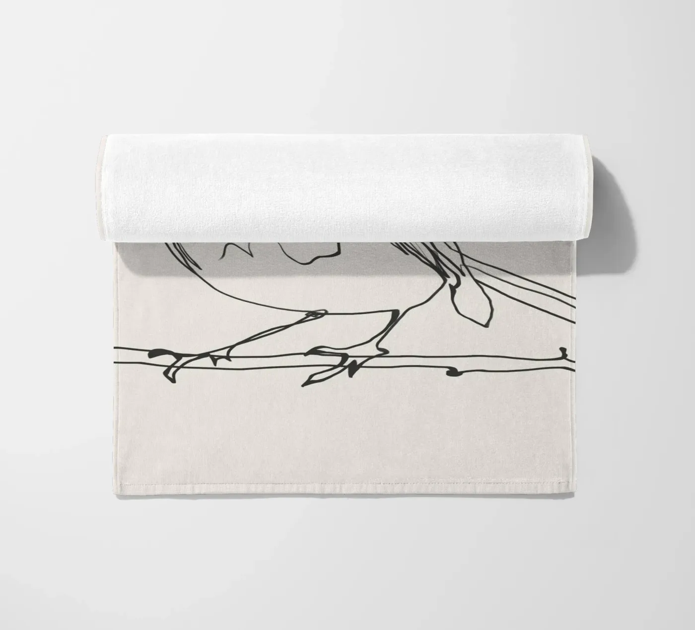 Uccellino telo mare da LeaDArt