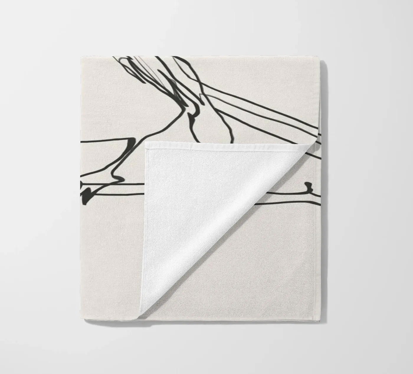 Uccellino telo mare da LeaDArt