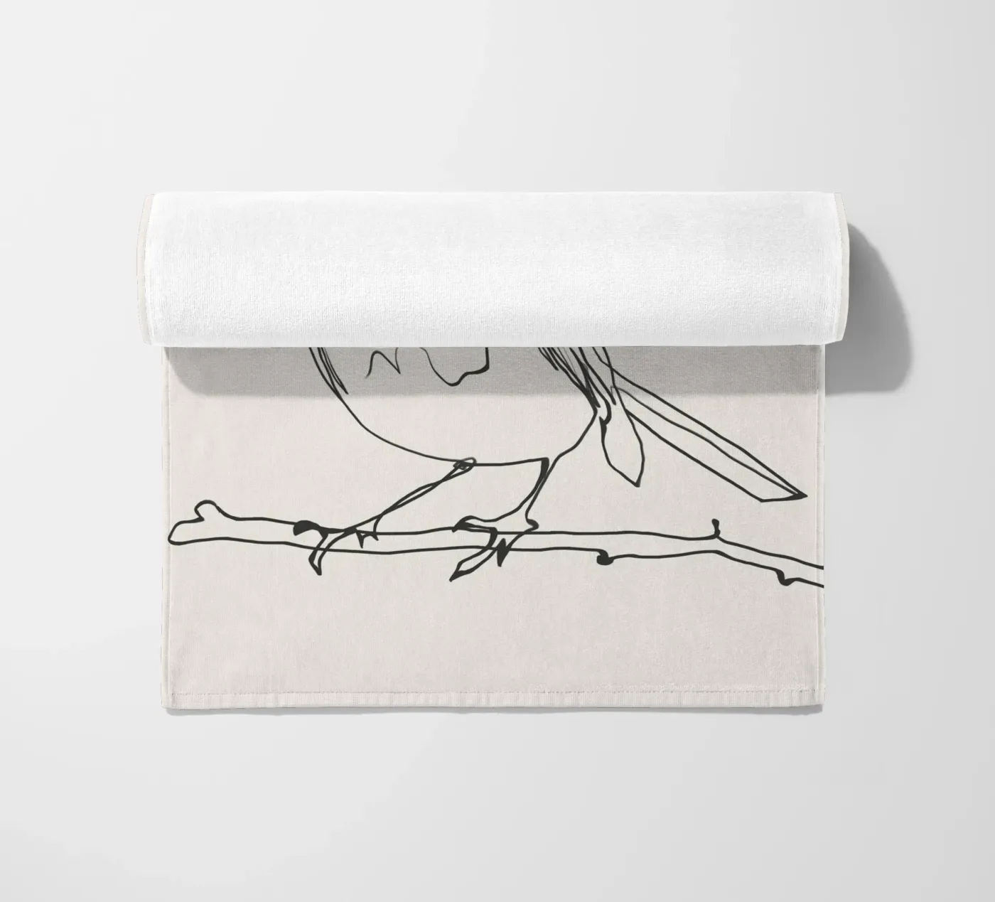 Uccellino telo mare da LeaDArt