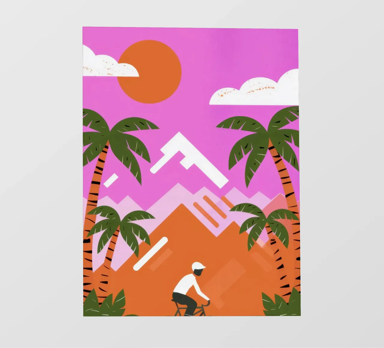 Paradiso dei ciclisti in montagna telo in pvc da Lune Dreams