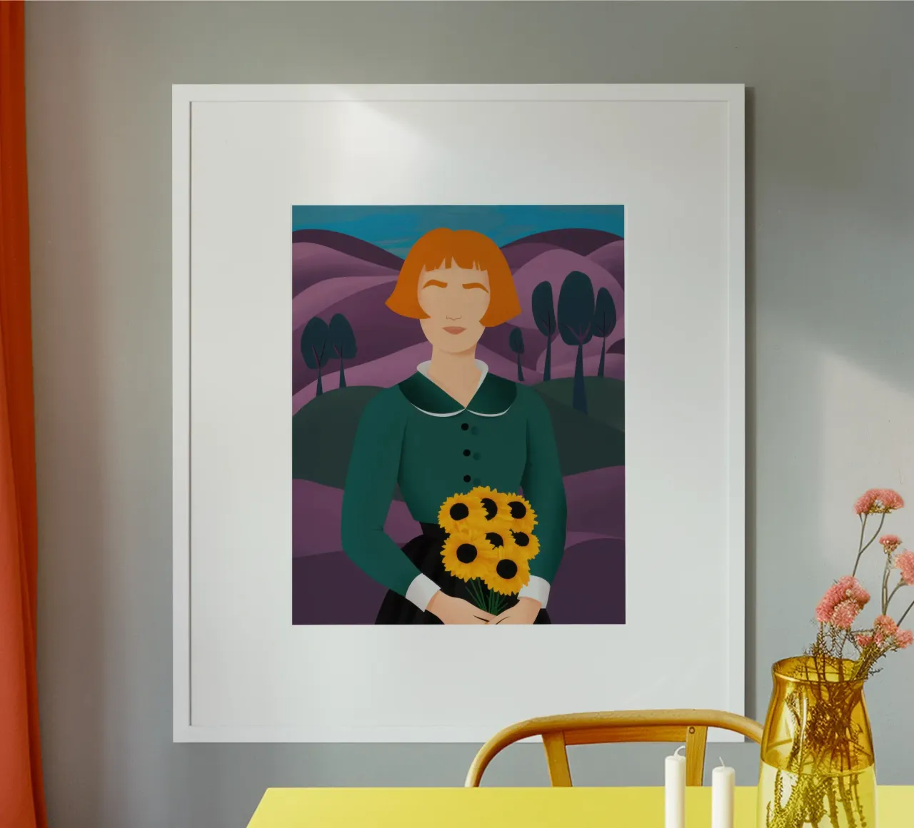 Sguardo di girasole di Auburn poster da Hollow Years