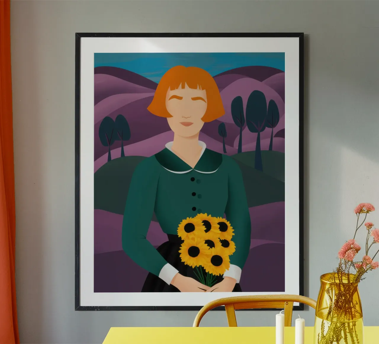 Sguardo di girasole di Auburn poster da Hollow Years
