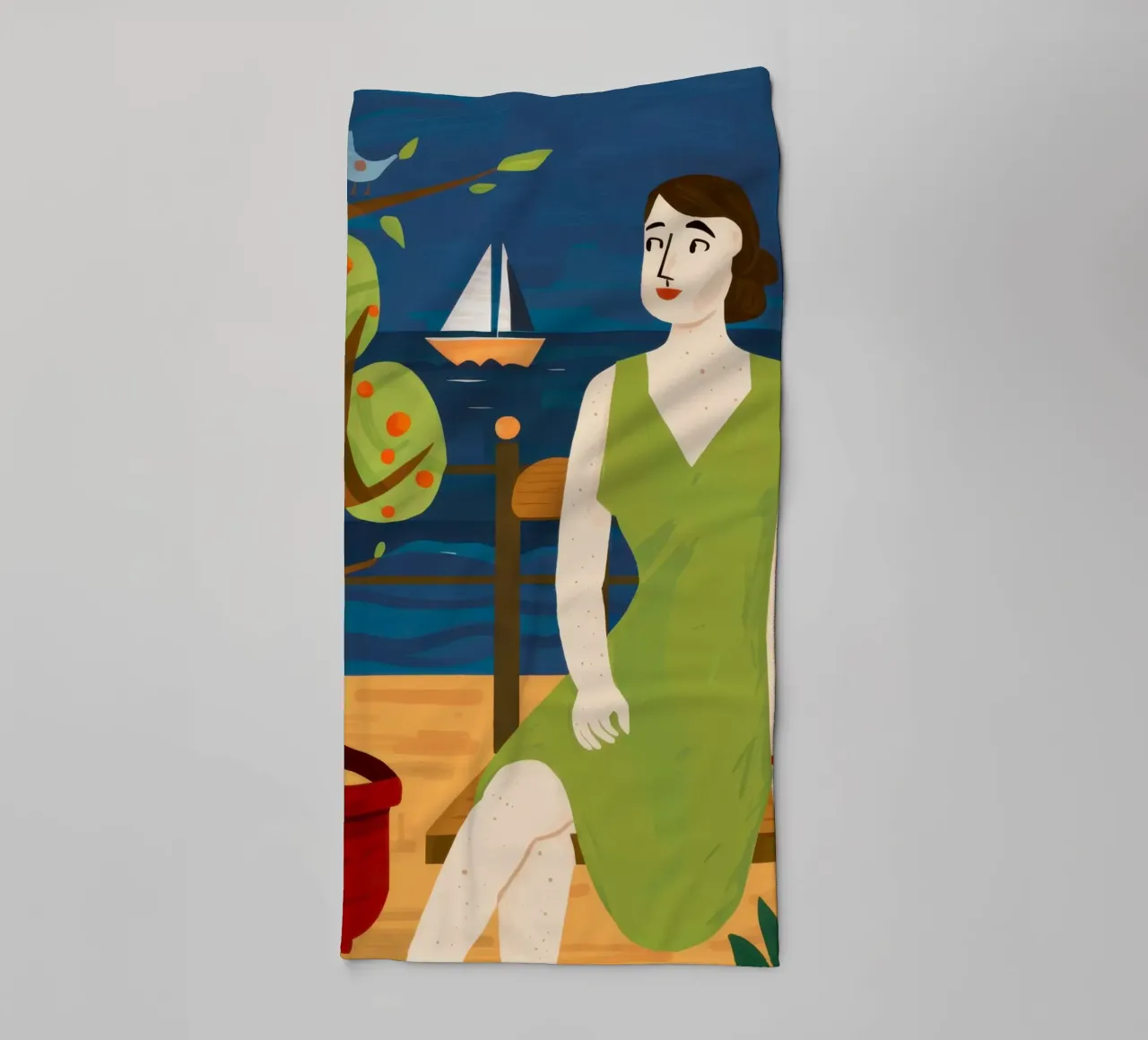 Kustzweefvlieg Rust badhanddoek van Hollow Years