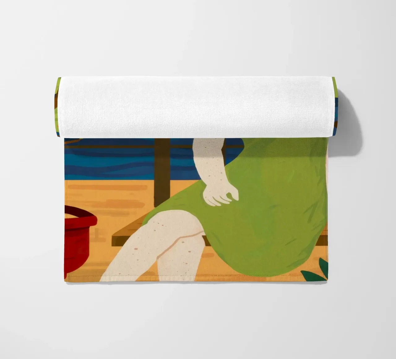 Kustzweefvlieg Rust strandhanddoek van Hollow Years