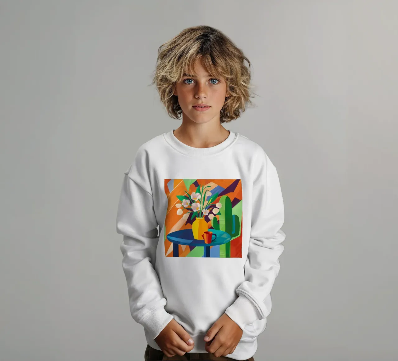 Tableau floreale crepuscolare felpa bambino da Arcane Lines