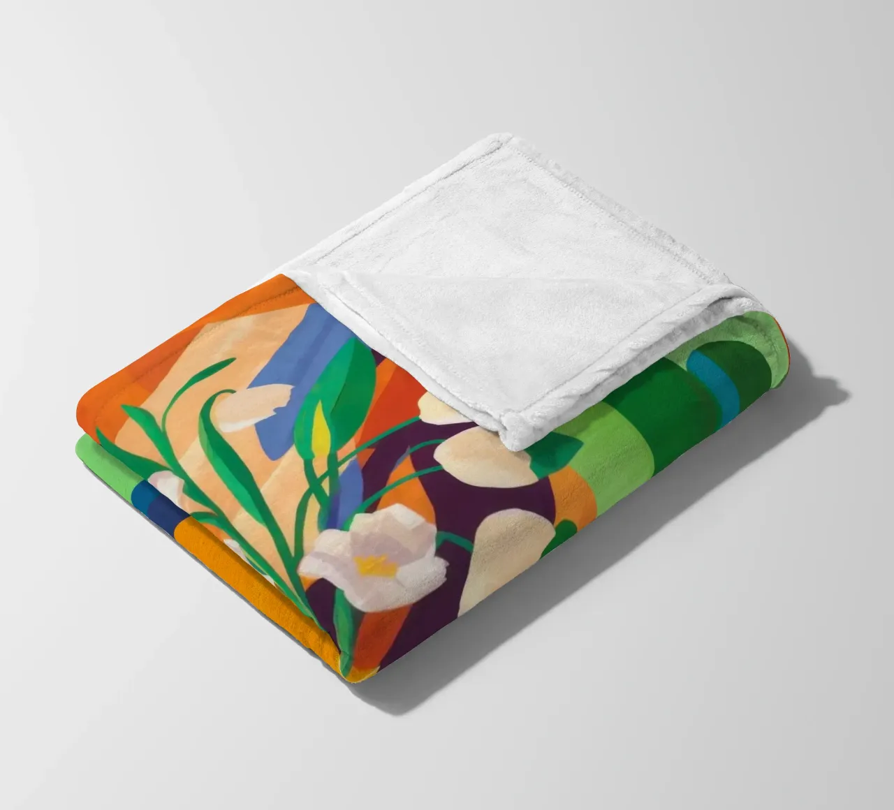 Tableau floreale crepuscolare coperta in pile da Arcane Lines